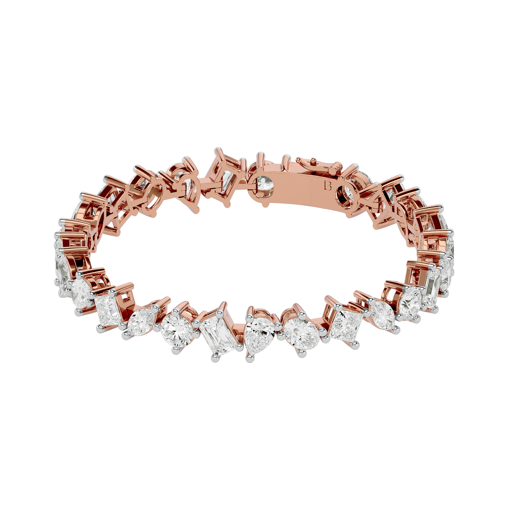 Regal Multishape Diamond Bracelet
