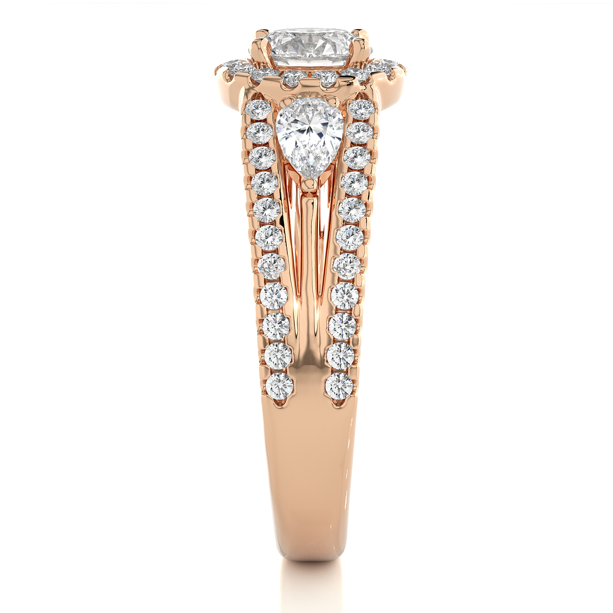 Blush Blossom Solitaire Lab Grown Diamond Ring