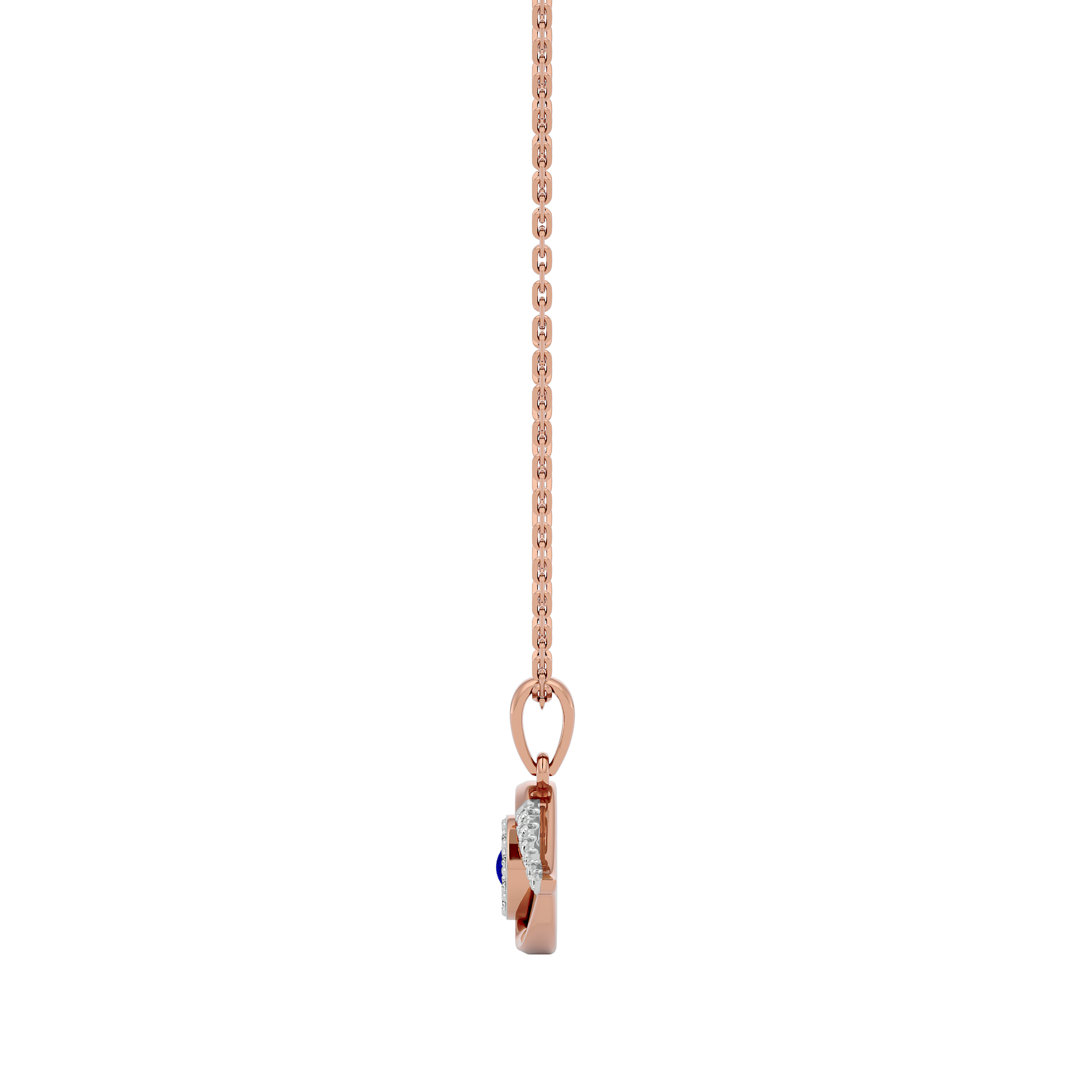 Sparkling Evil Eye Lab Grown Diamond Pendant