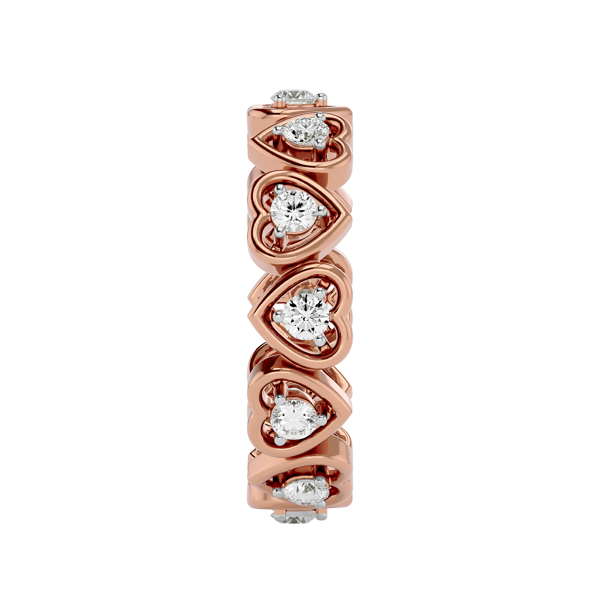 0.28 Ct Solitaire Diamond Promise Ring in 14kt Rose Gold - Blu Diamonds