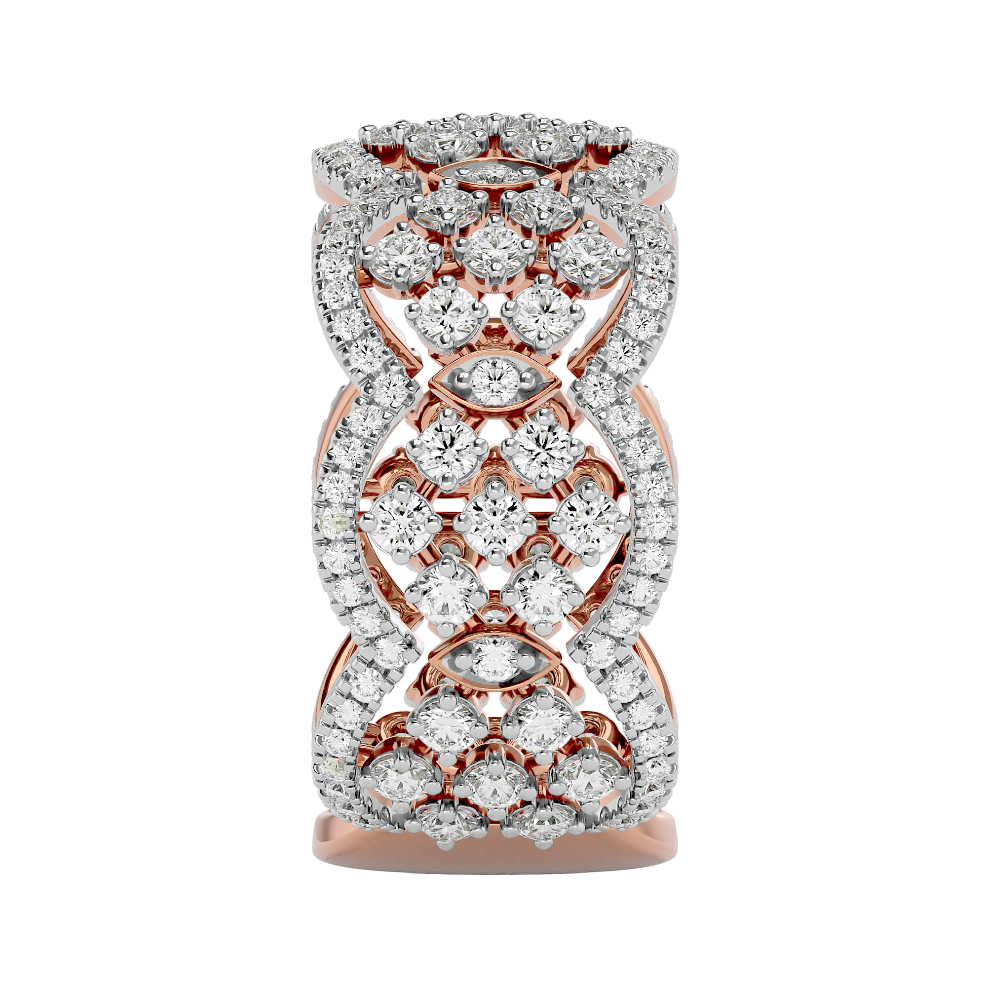 Rose Gold 1 Carat Eternity Diamond Ring - Blu Diamonds