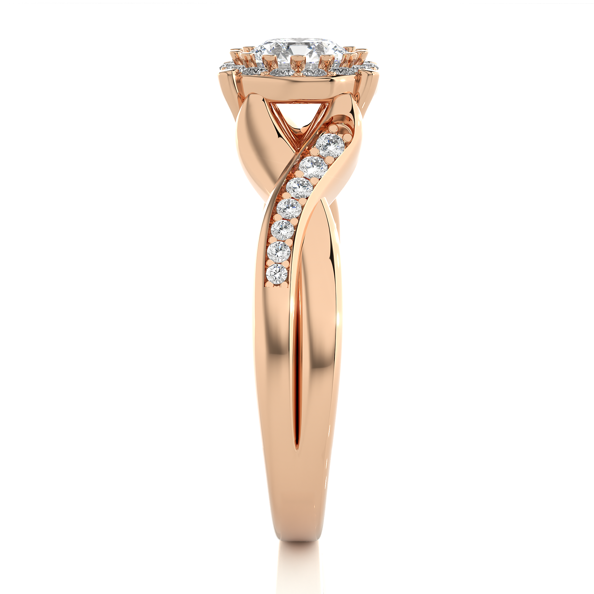 Wisteria Solitaire Lab Grown Diamond Ring