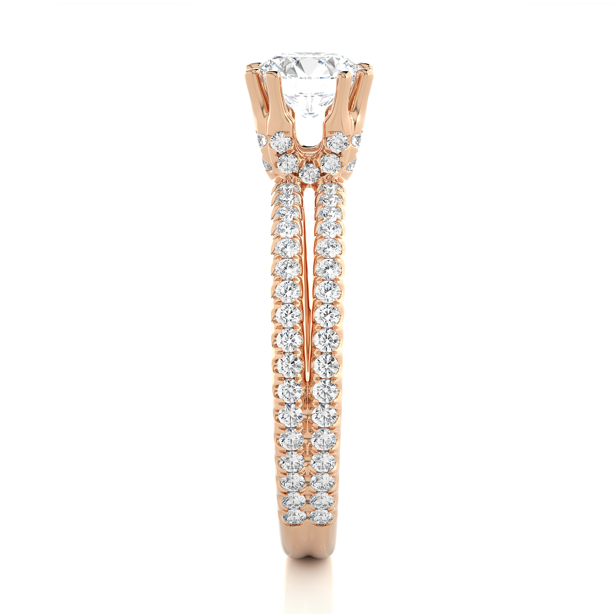 Love Song Rose Solitaire Lab Grown Diamond Ring