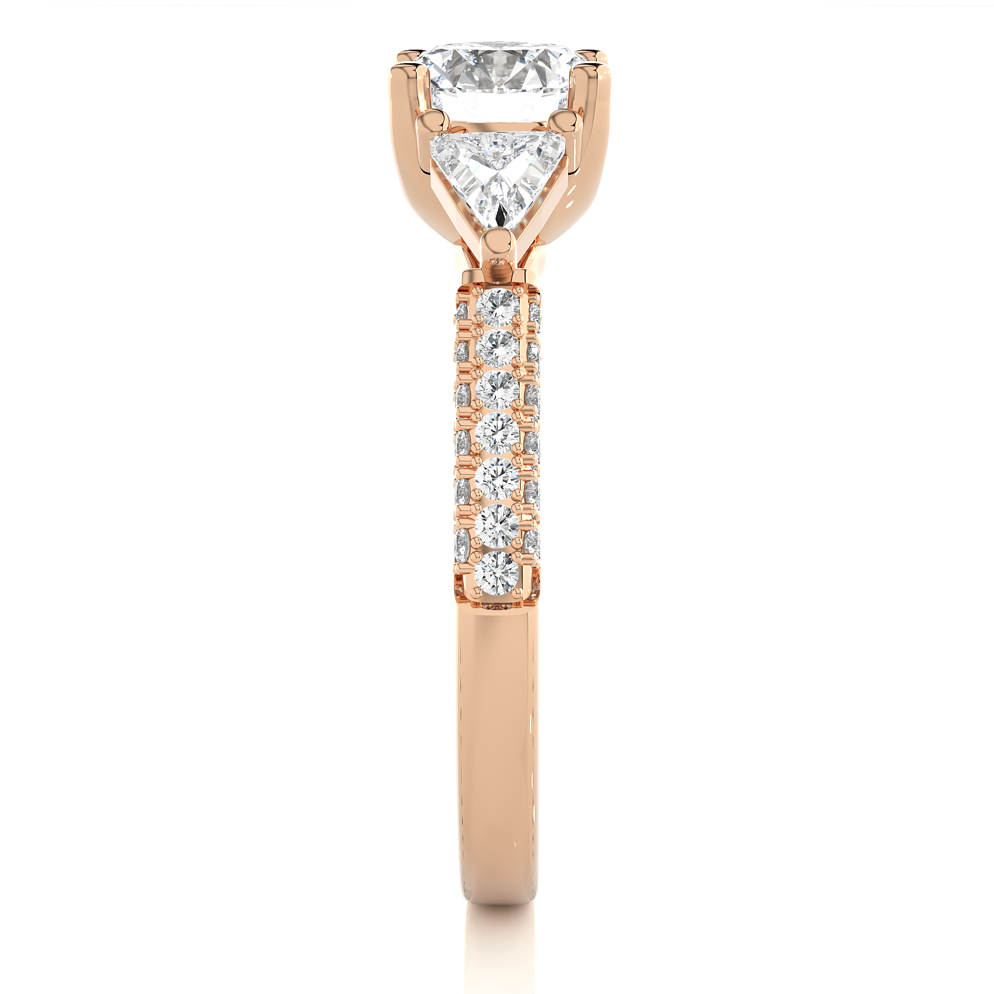 Rose Gold 1.63 Ct Round Solitaire Diamond Ring - Blu Diamonds