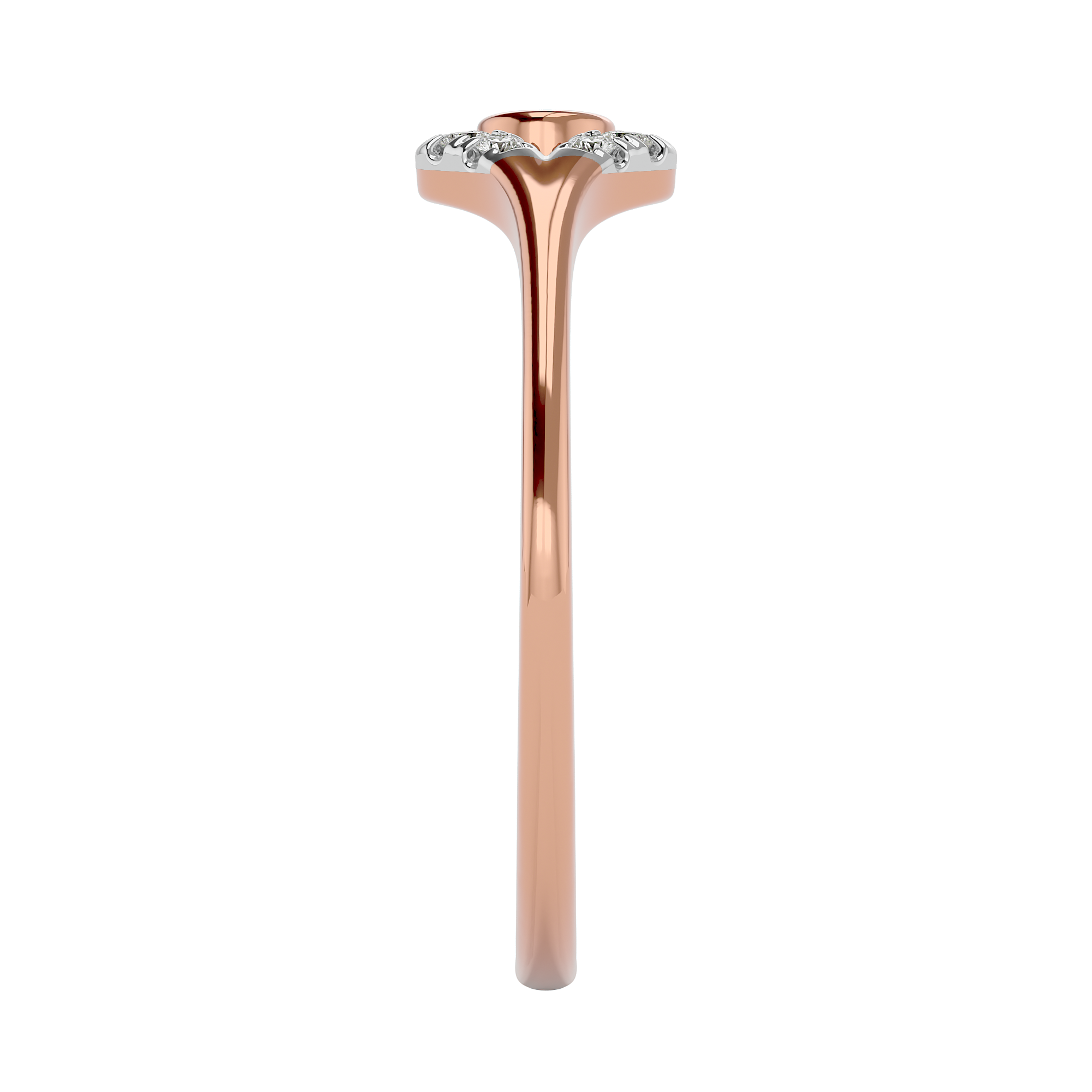Rose Gold 0.04Ct Lab Grown Diamond Ring - Blu Diamonds