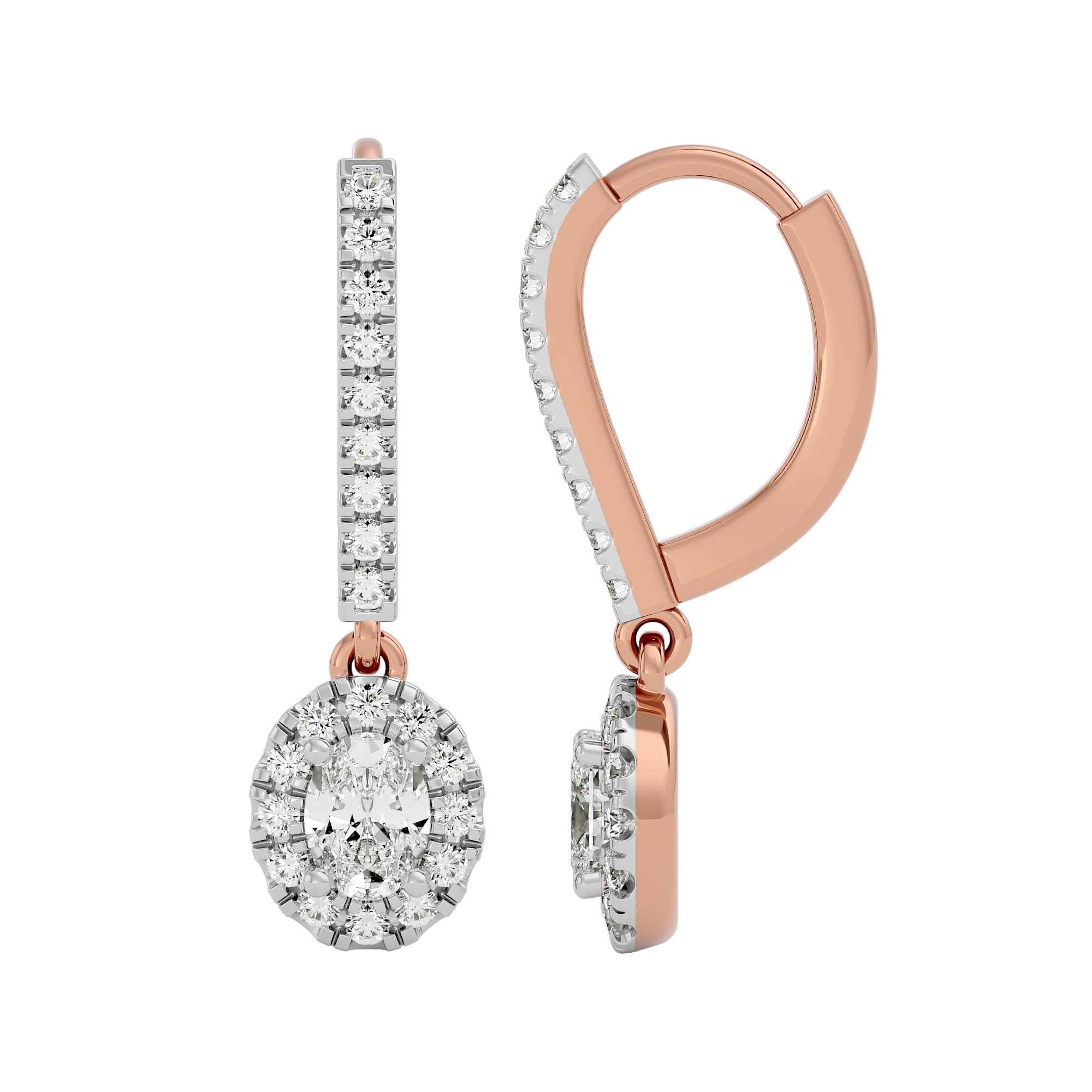 Angelic Drop Solitaire Lab Grown Diamond Earrings