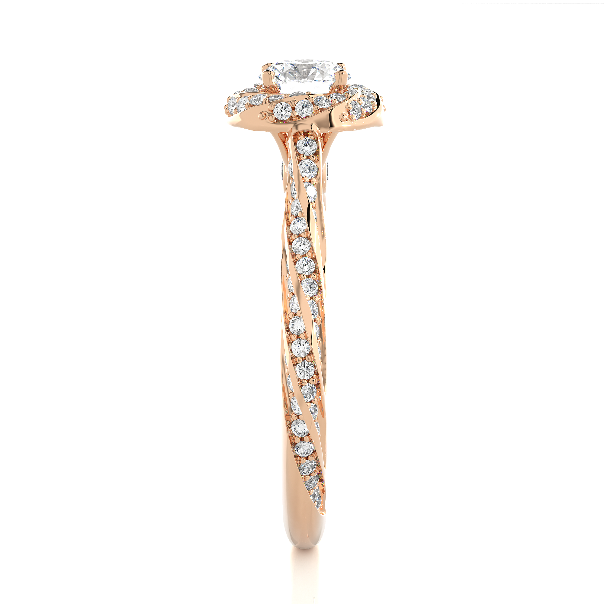 Gyre Solitaire Lab Grown Diamond Ring