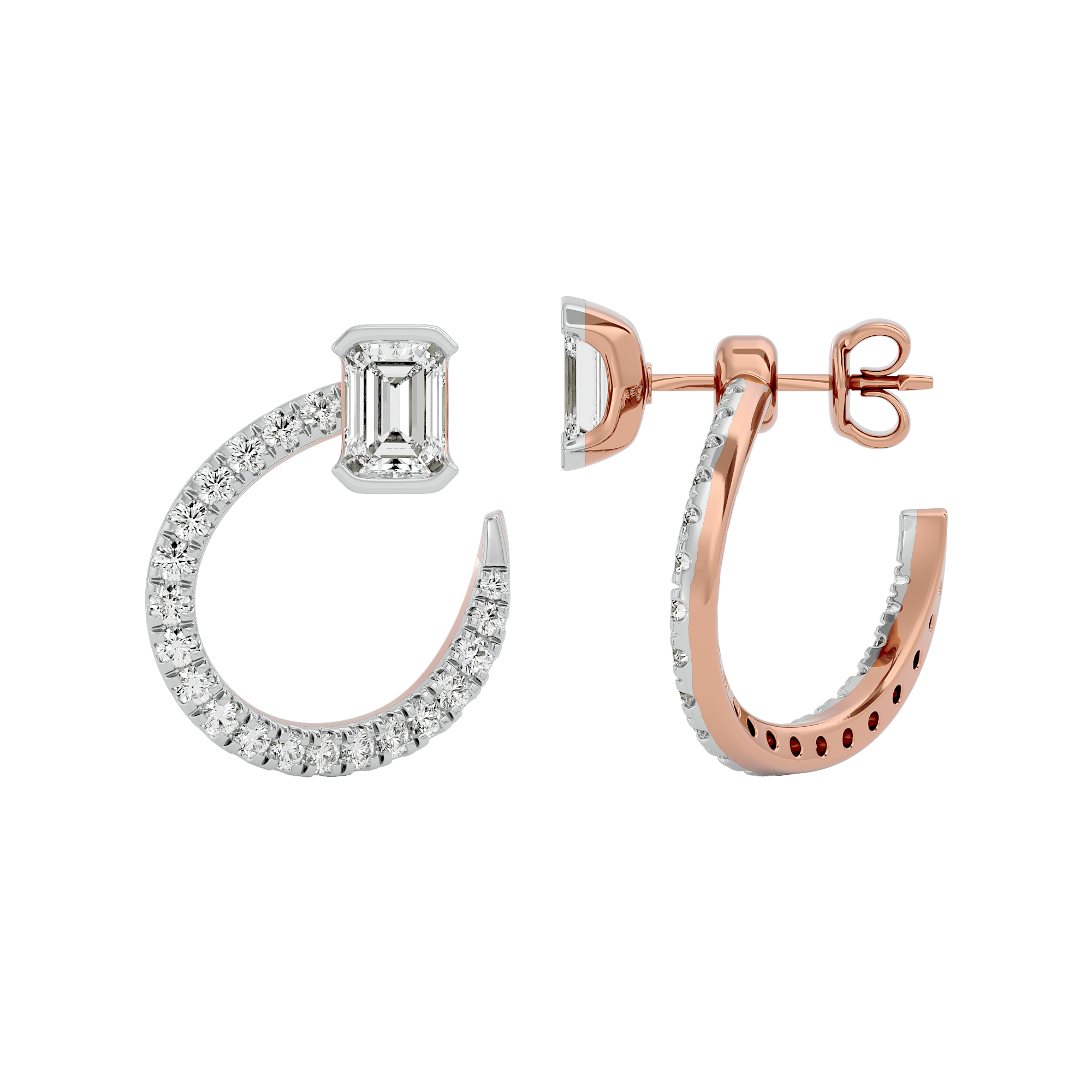 Luxe Legacy Solitaire Lab Grown Diamond Earrings