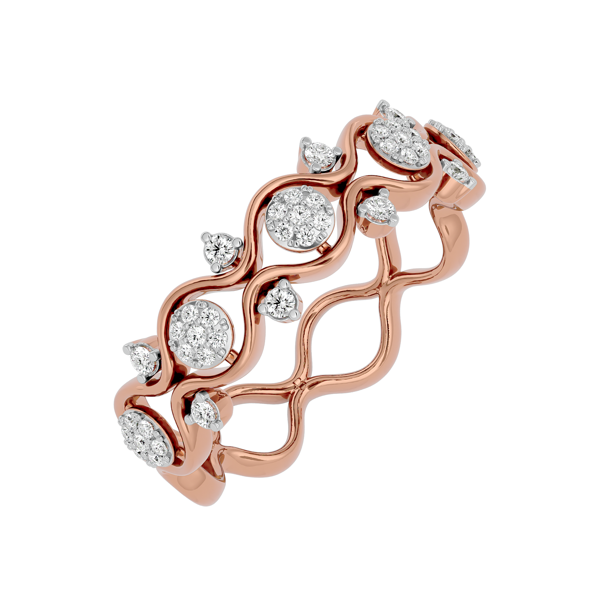 0.27 Carat Diamond Ring in 14Kt Rose Gold - Blu Diamonds