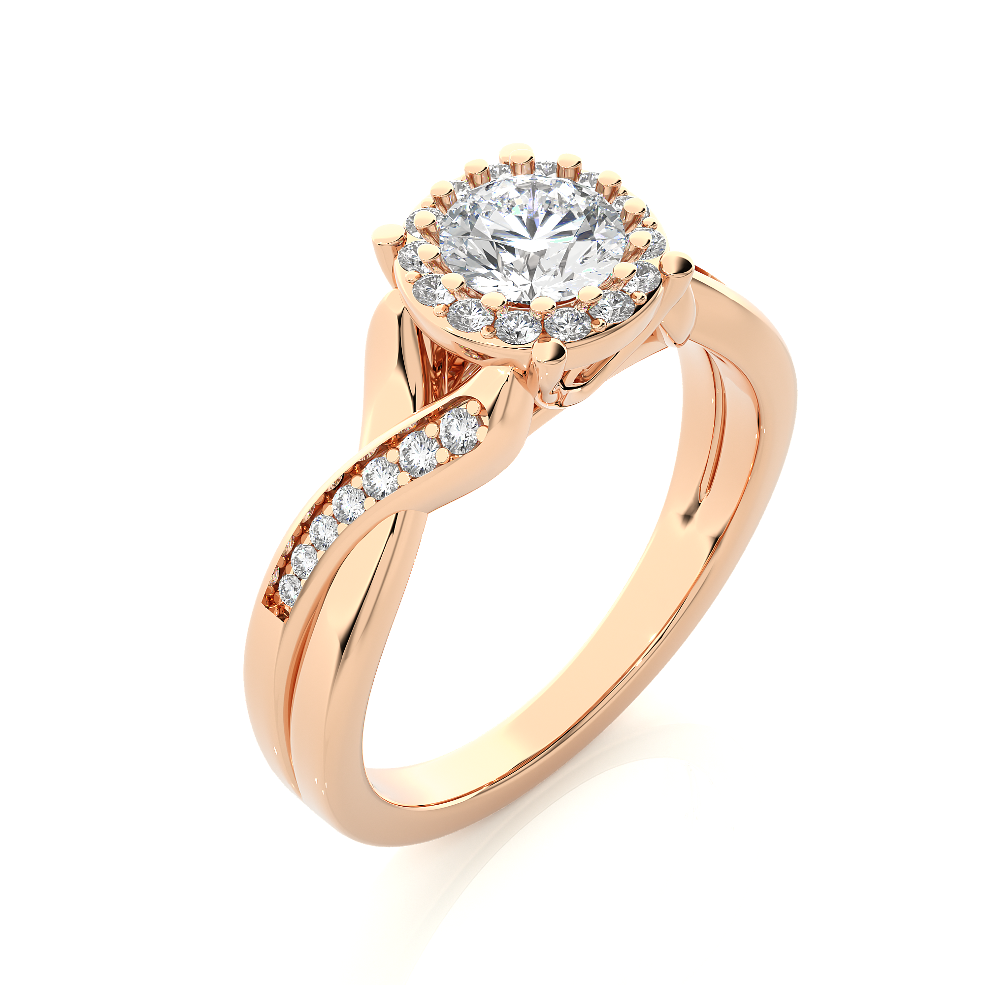 Wisteria Solitaire Lab Grown Diamond Ring