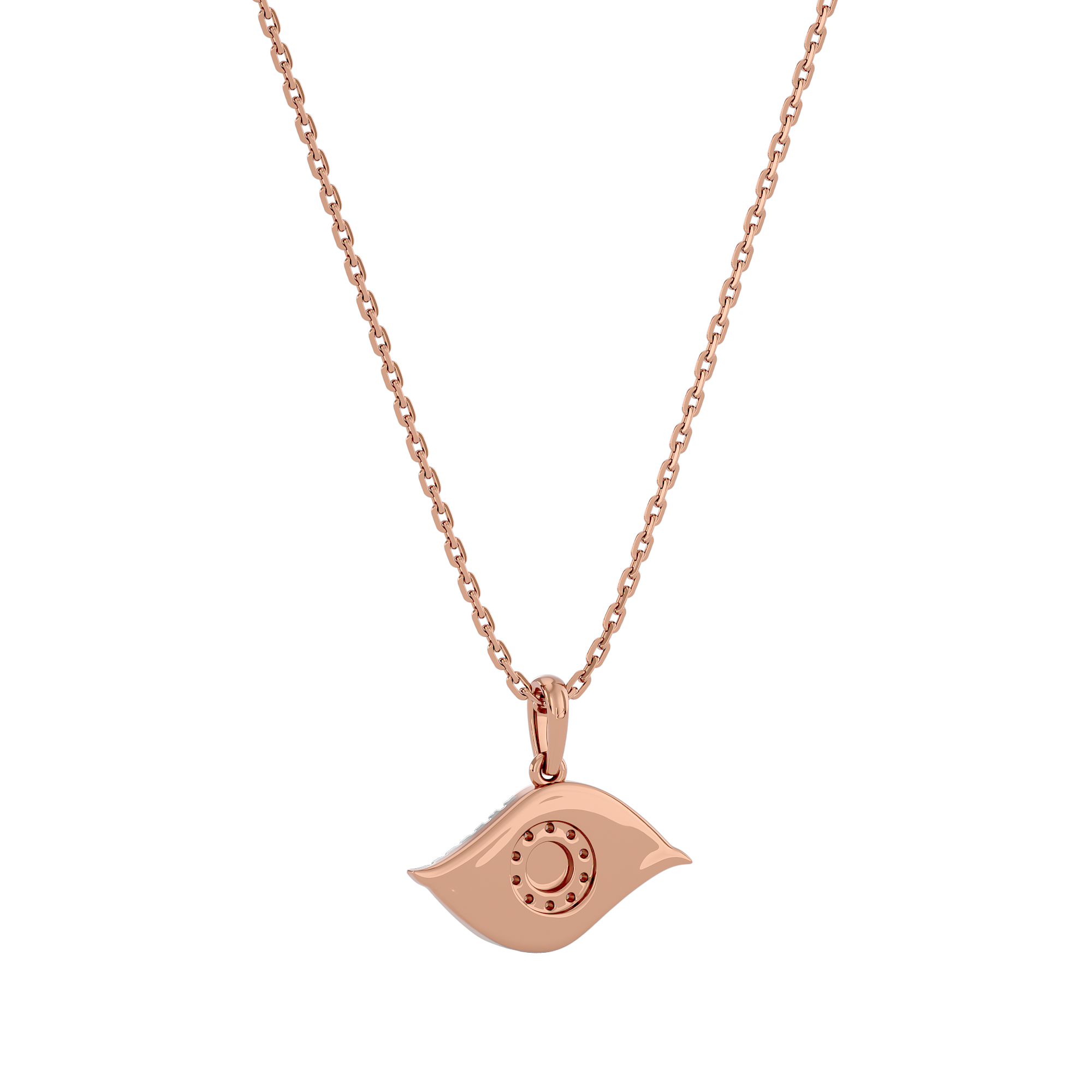 Sparkling Evil Eye Lab Grown Diamond Pendant