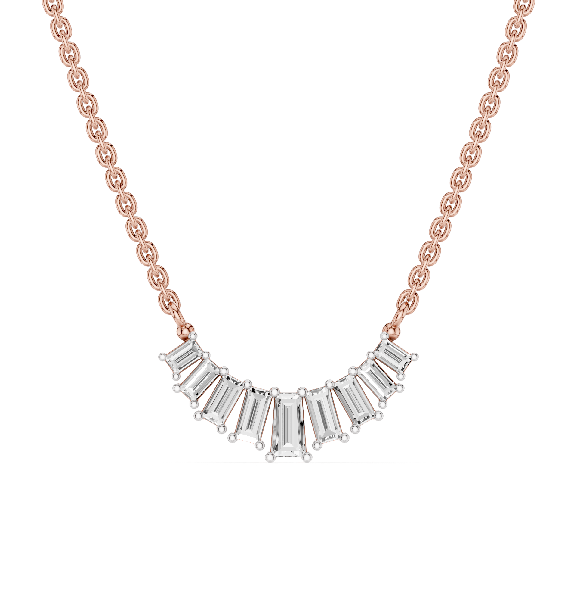 The Orvielle Baguette Diamond Pendant