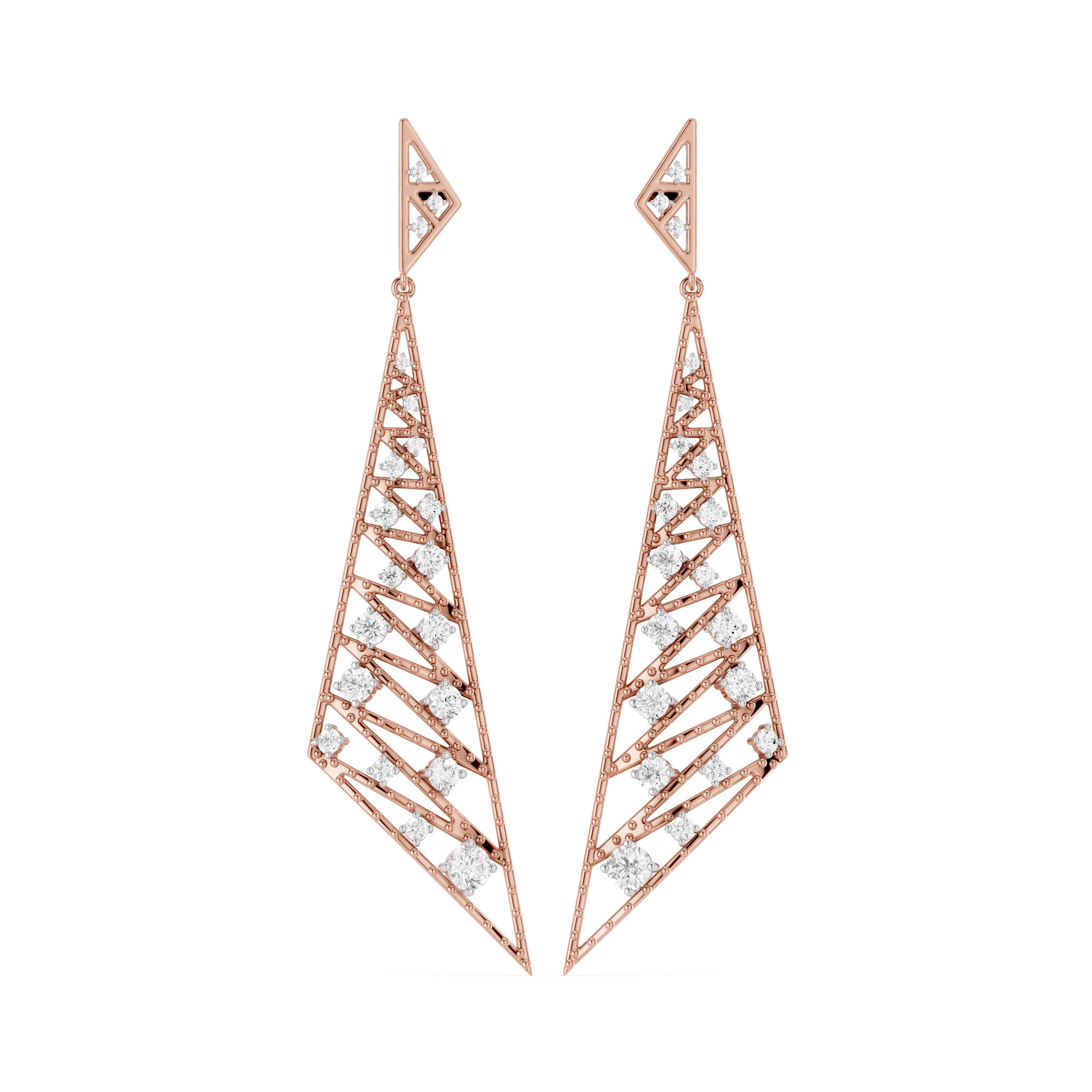 The Virelle Cascade Lab Grown Diamond Earrings