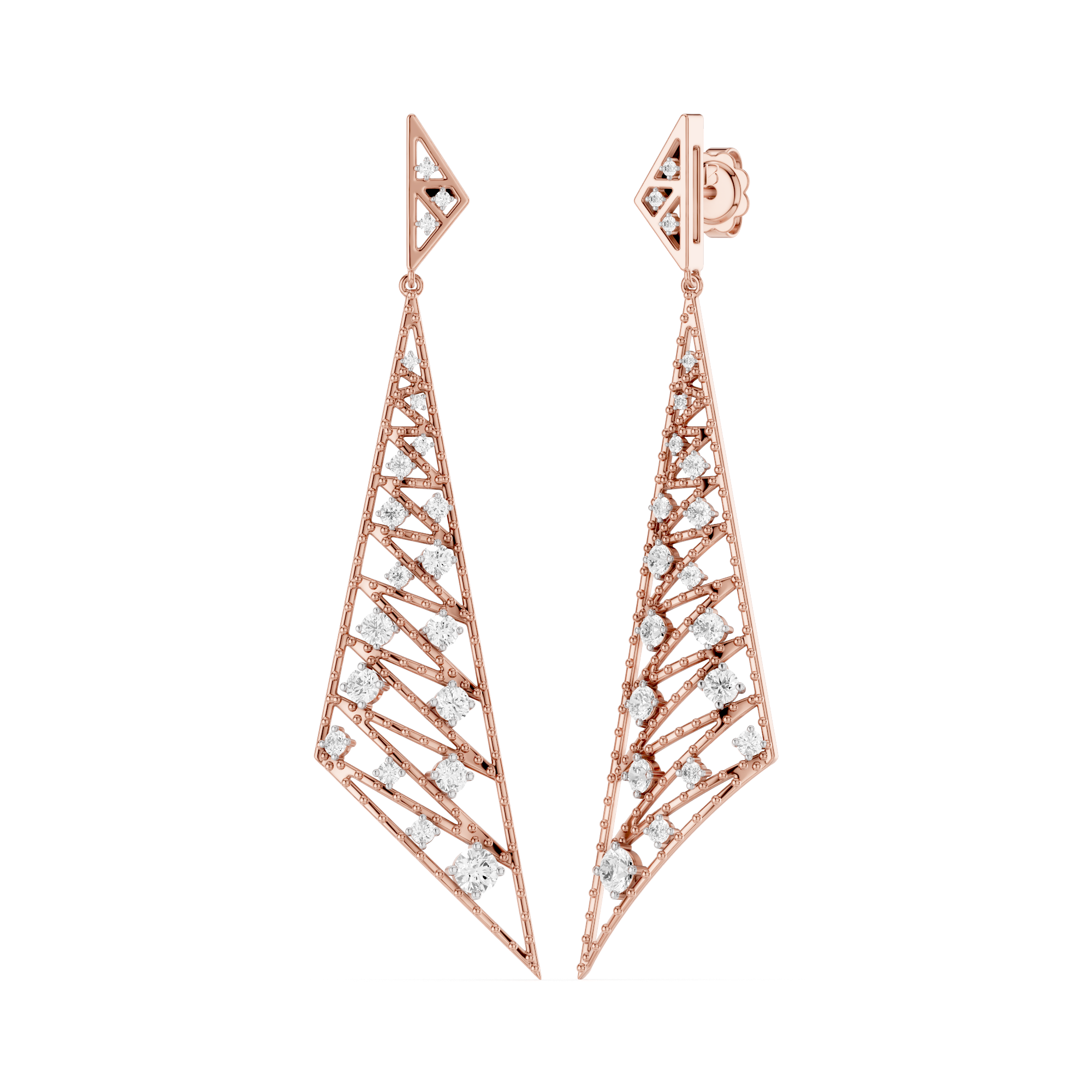 The Virelle Cascade Lab Grown Diamond Earrings