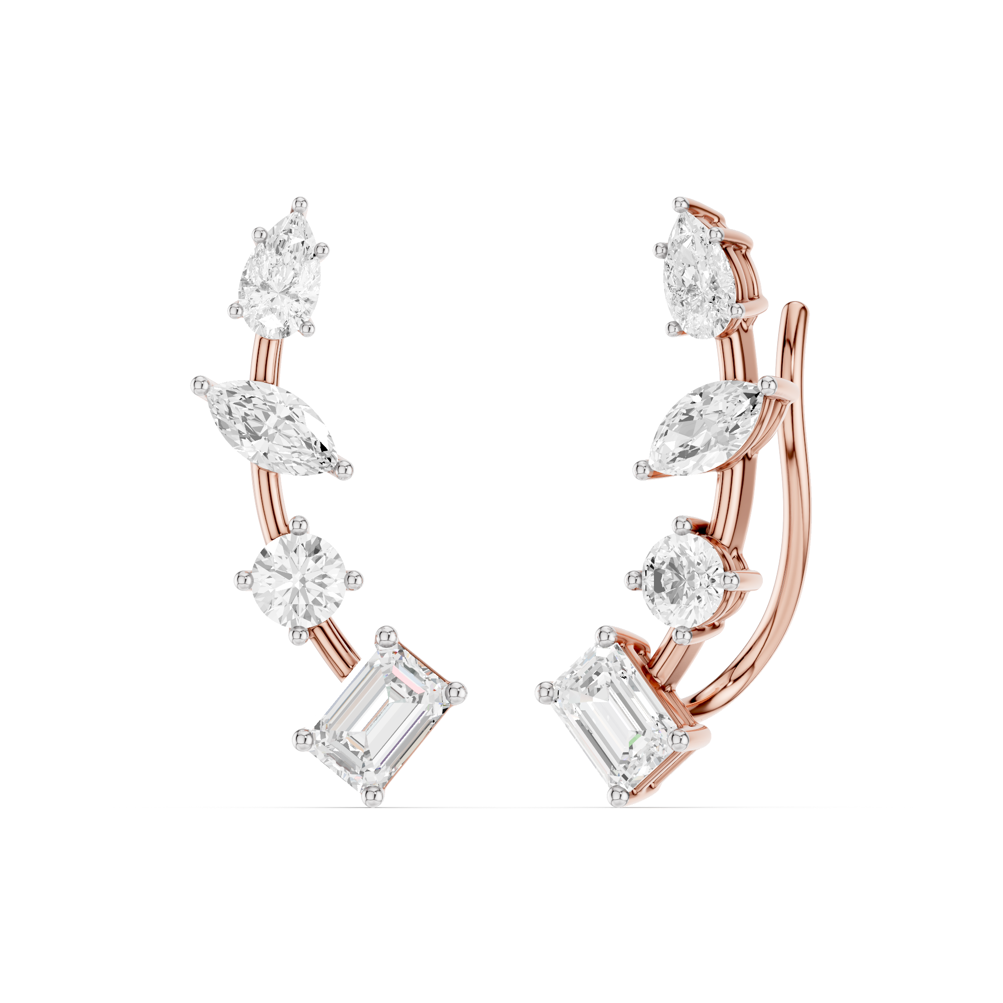 The Auralith Mosaic Diamond Earrings