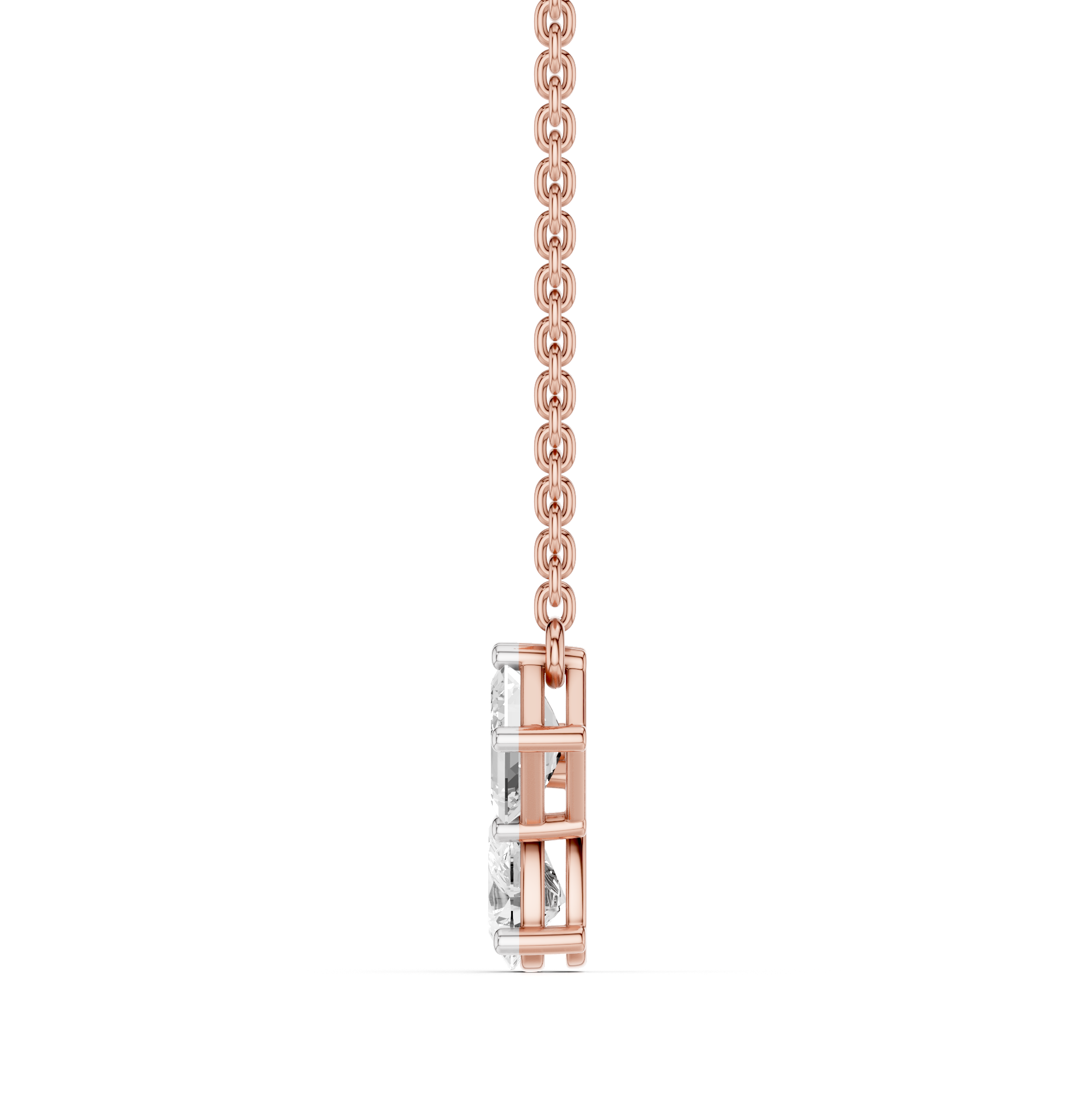The Elarique Duo Diamond Pendant