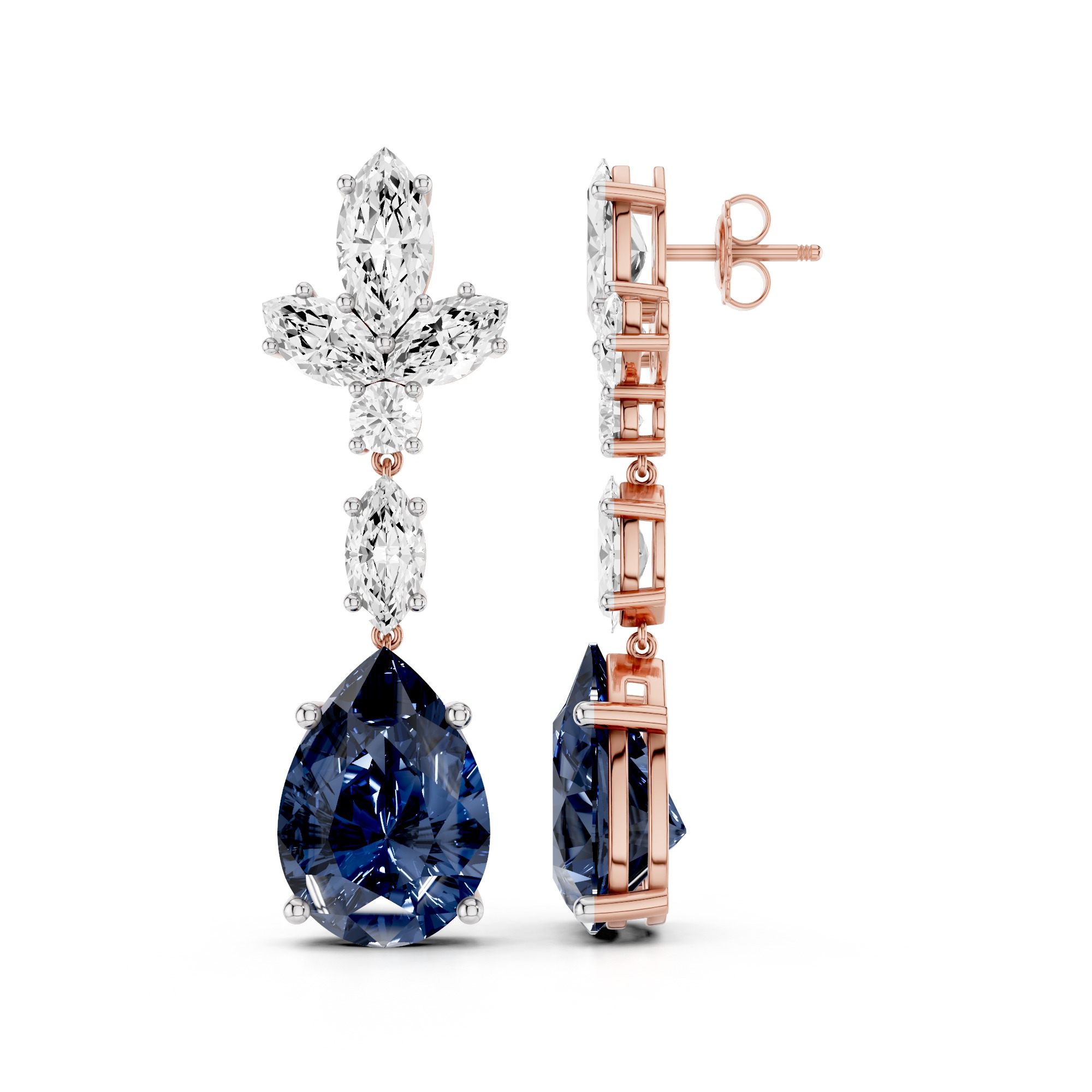 The Marquise Étoile Lab Grown Diamond Earrings