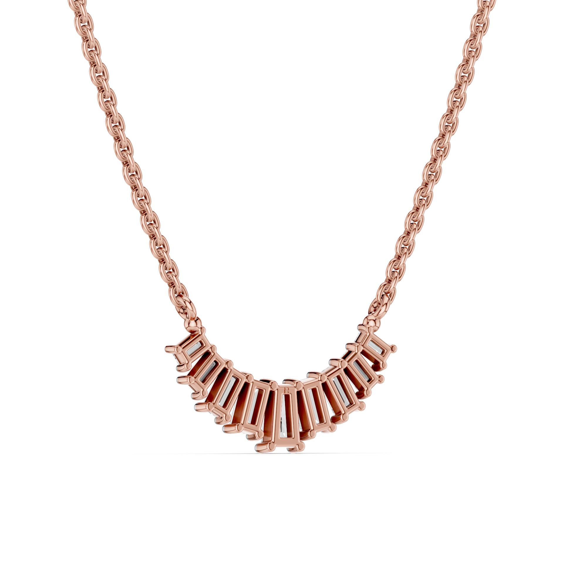 The Orvielle Baguette Diamond Pendant