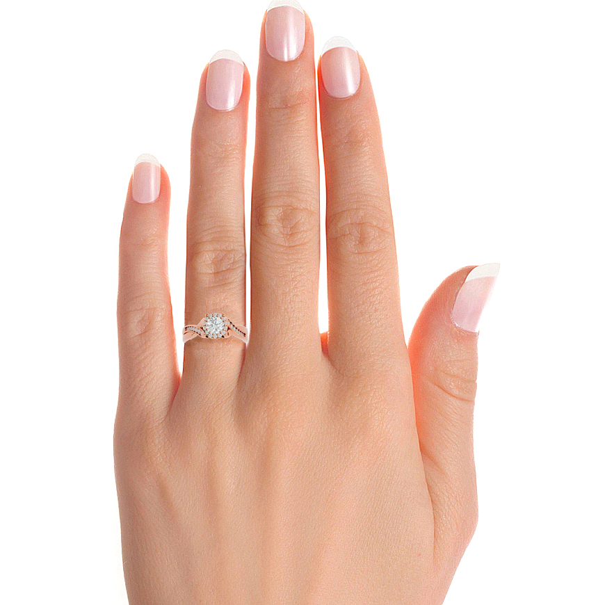 Wisteria Solitaire Lab Grown Diamond Ring