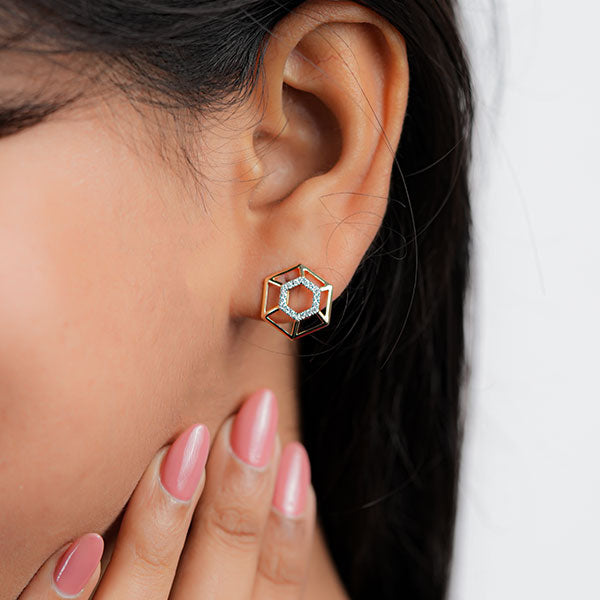 Regal Gleam Lab Grown Diamond Earrings