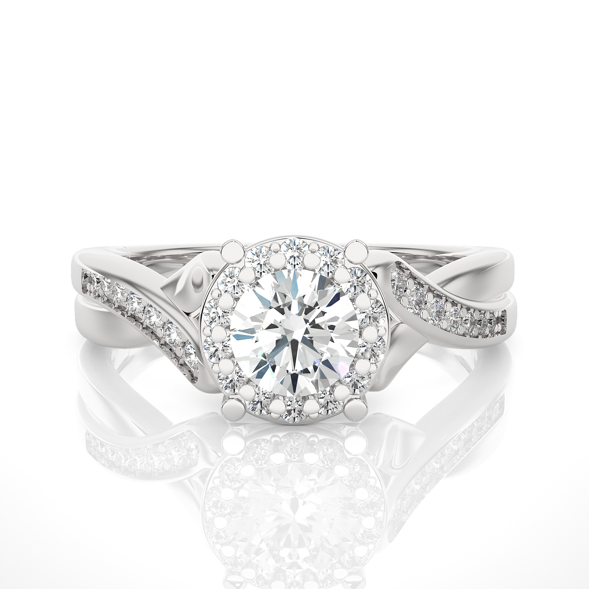 Wisteria Solitaire Lab Grown Diamond Ring