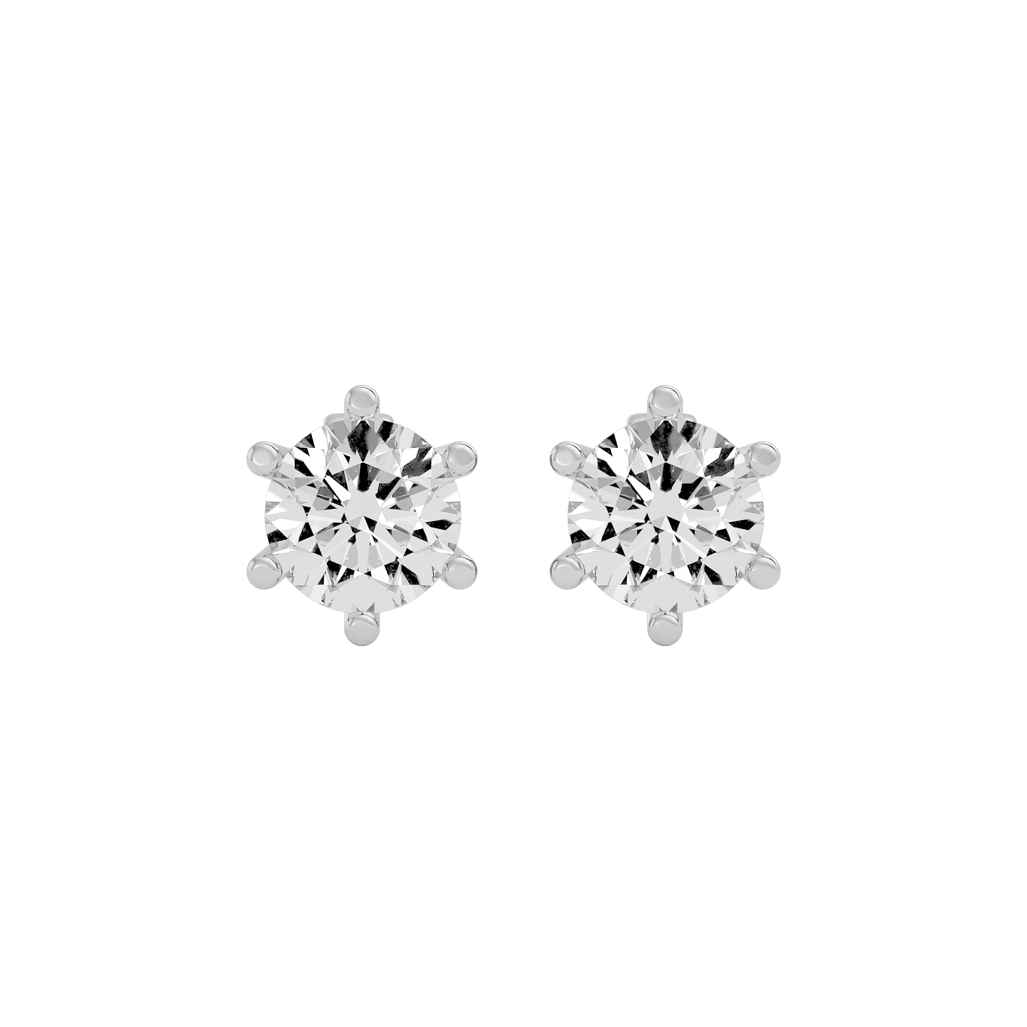 Timeless Allure Solitaire Lab Grown Diamond Earrings