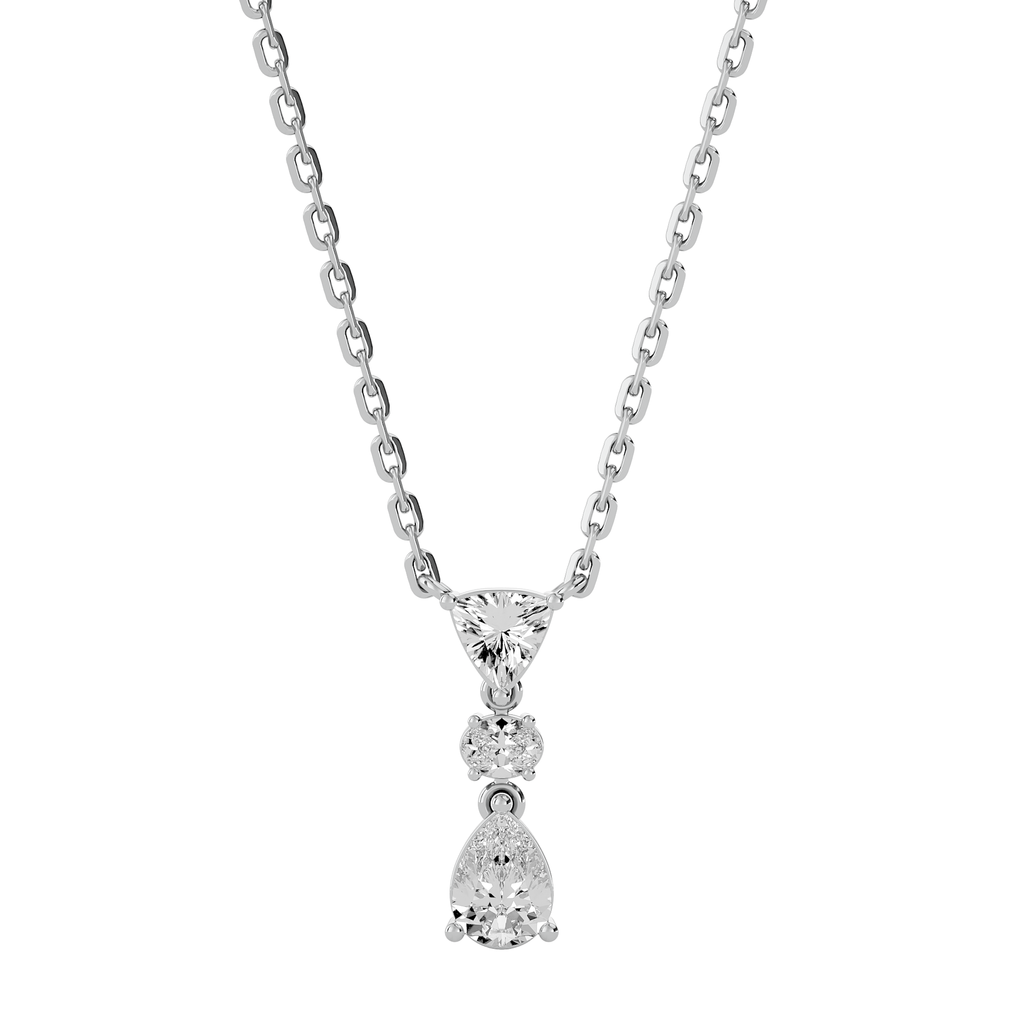 Eternal Radiant Trio Lab Grown Diamond Pendant