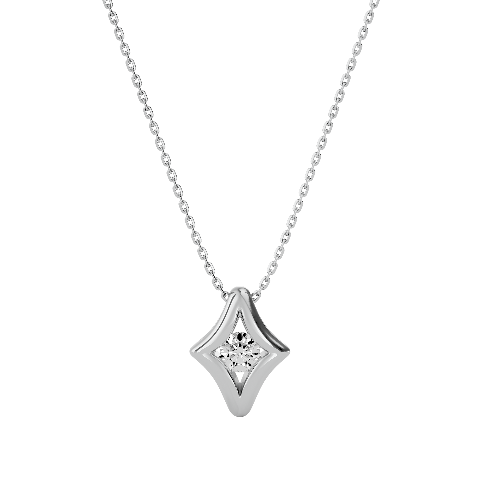 Regal Radiant Lab Grown Diamond Pendant