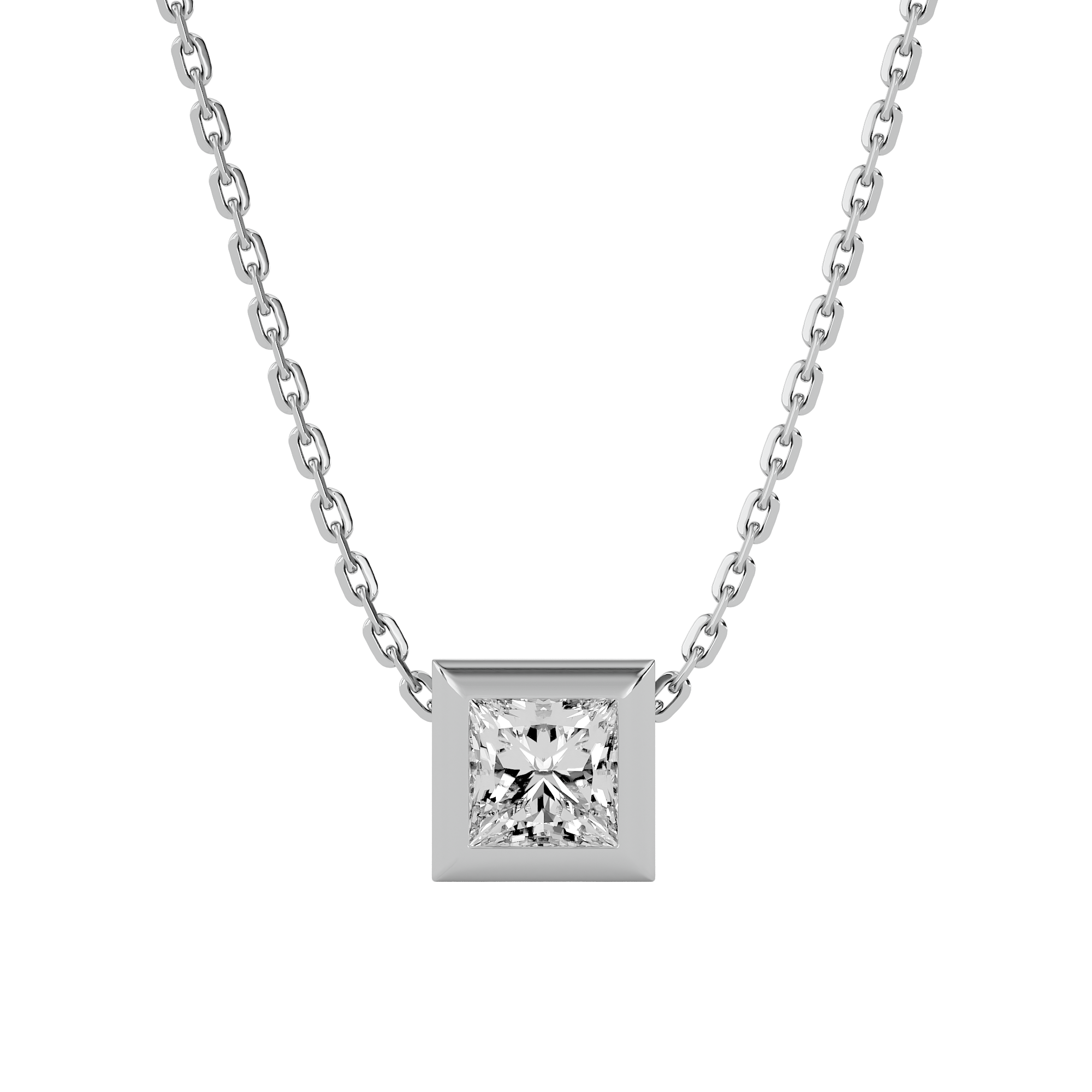 Celestial Sparkle Solitaire Lab Grown Diamond Pendant