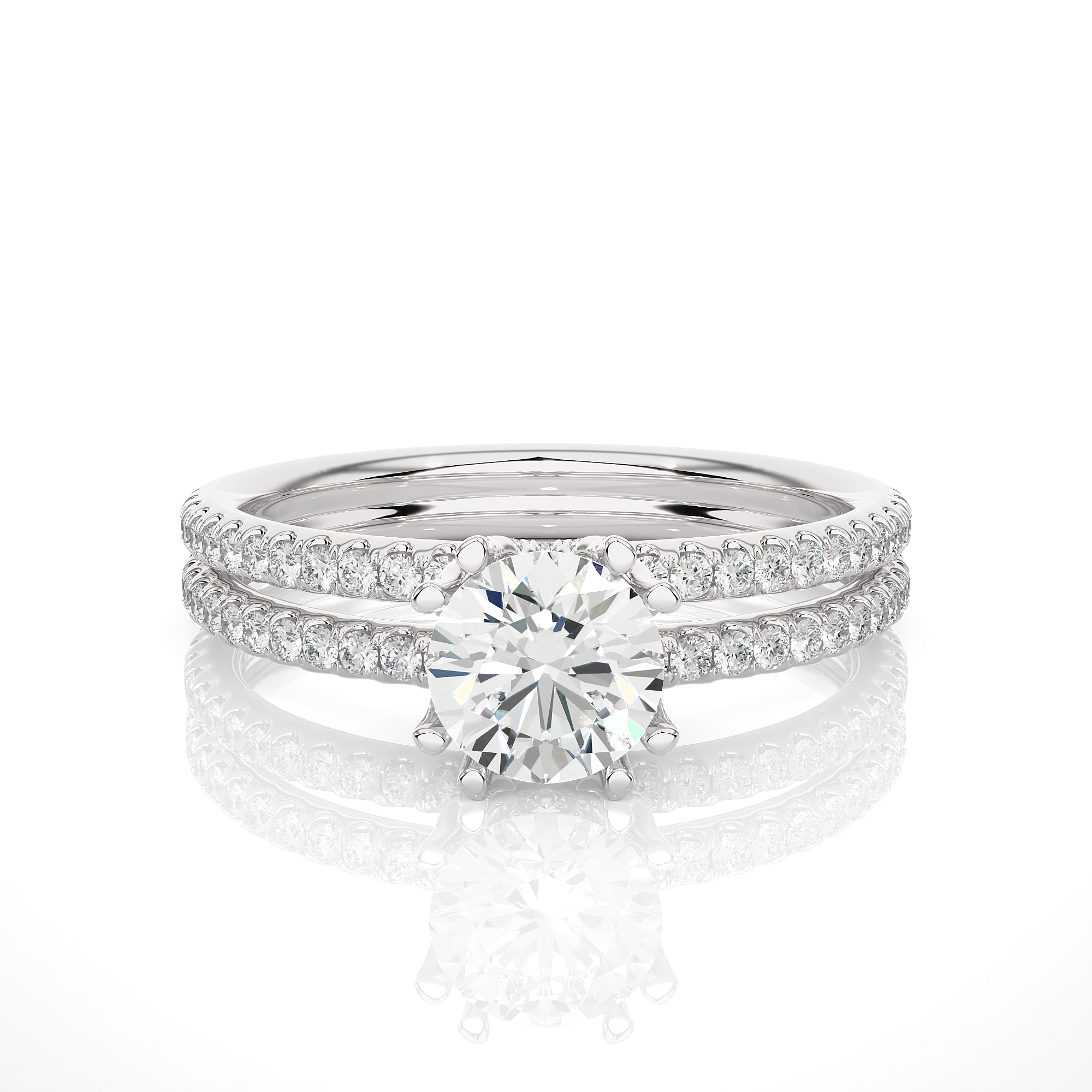 Love Song Rose Solitaire Lab Grown Diamond Ring
