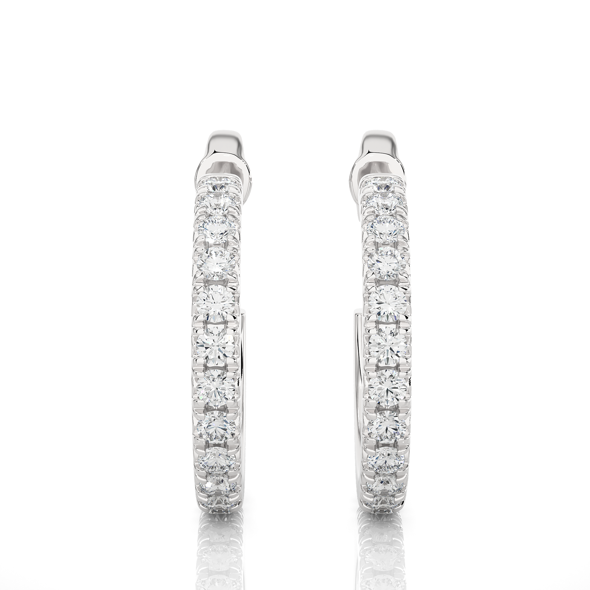 Luna Lab Grown Diamond Hoop Earrings