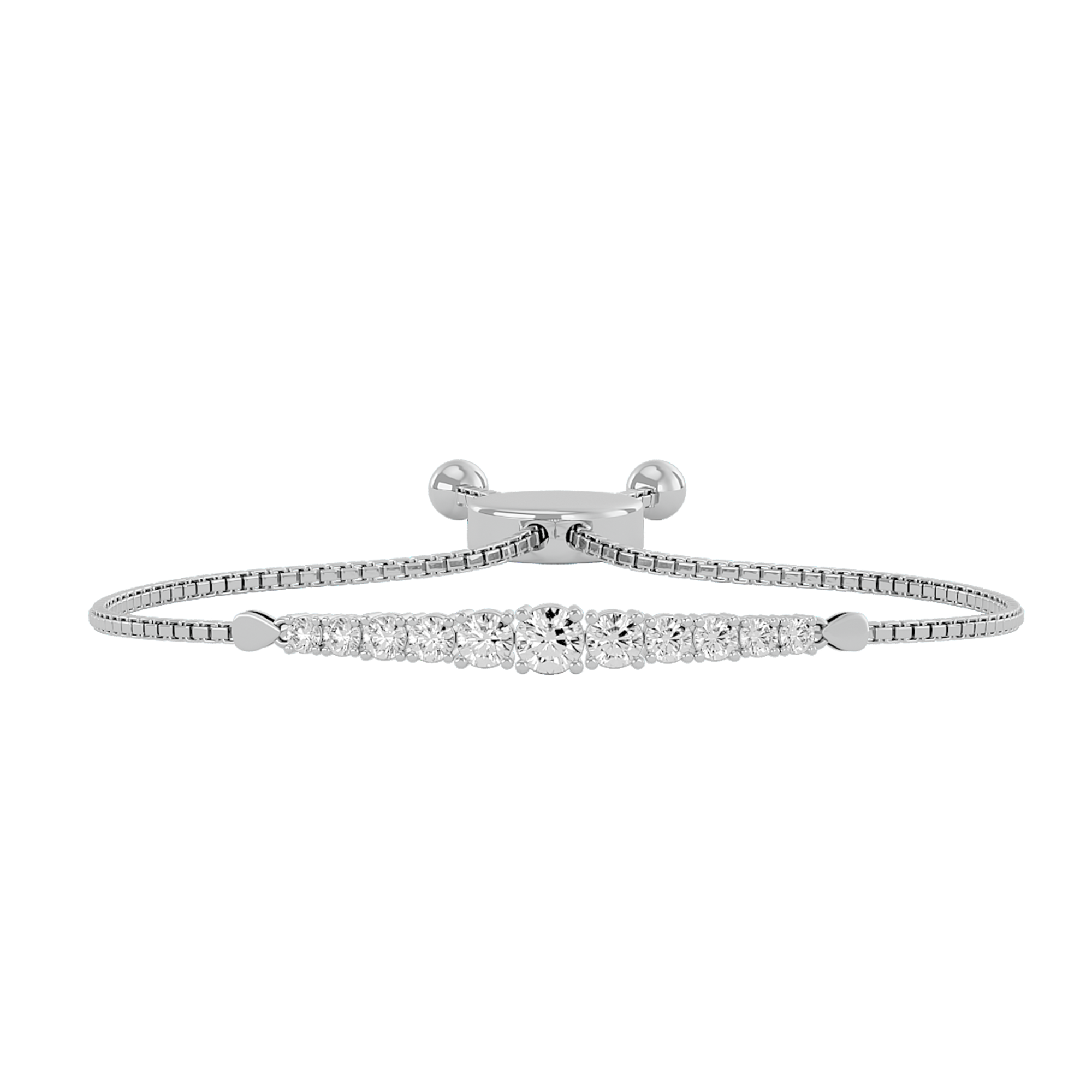 Radiant Rivulet Lab Grown Diamond Bracelet