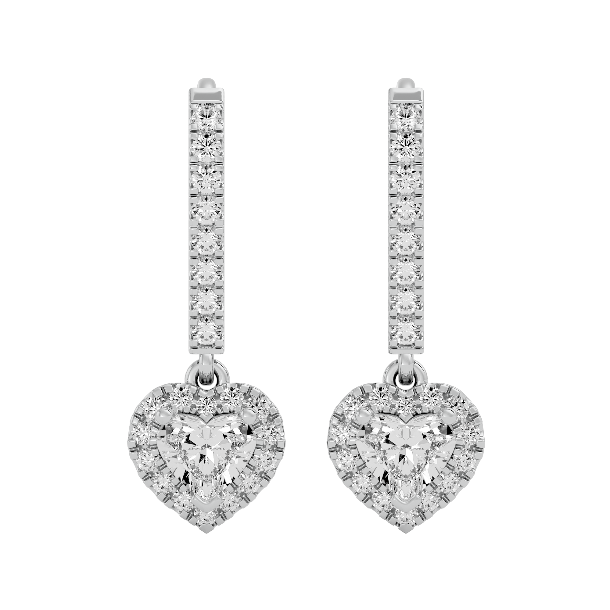 Amore Solitaire Lab Grown Diamond Earrings