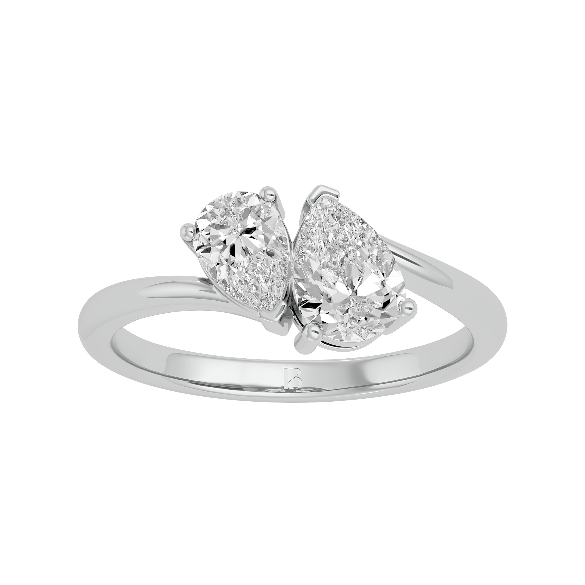 Solitaire Lab Grown Diamond Ring in White Gold