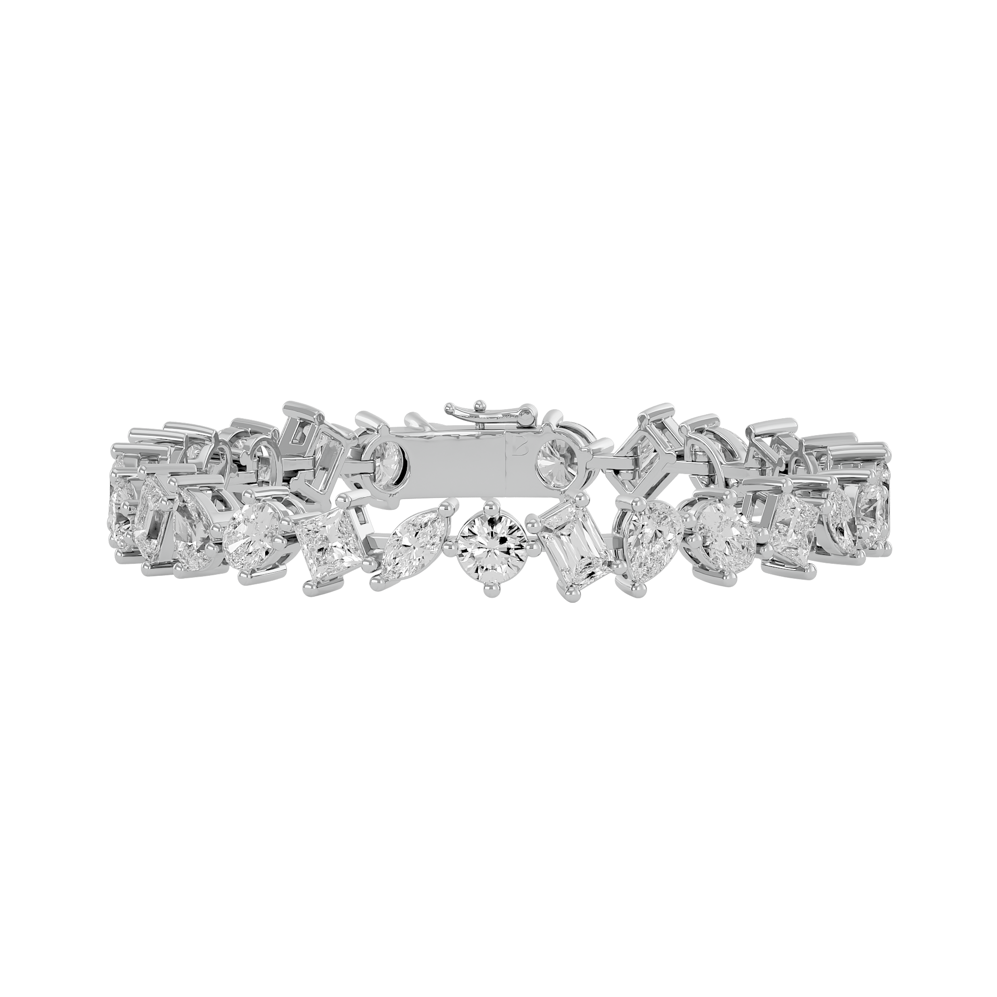 Regal Multishape Diamond Bracelet