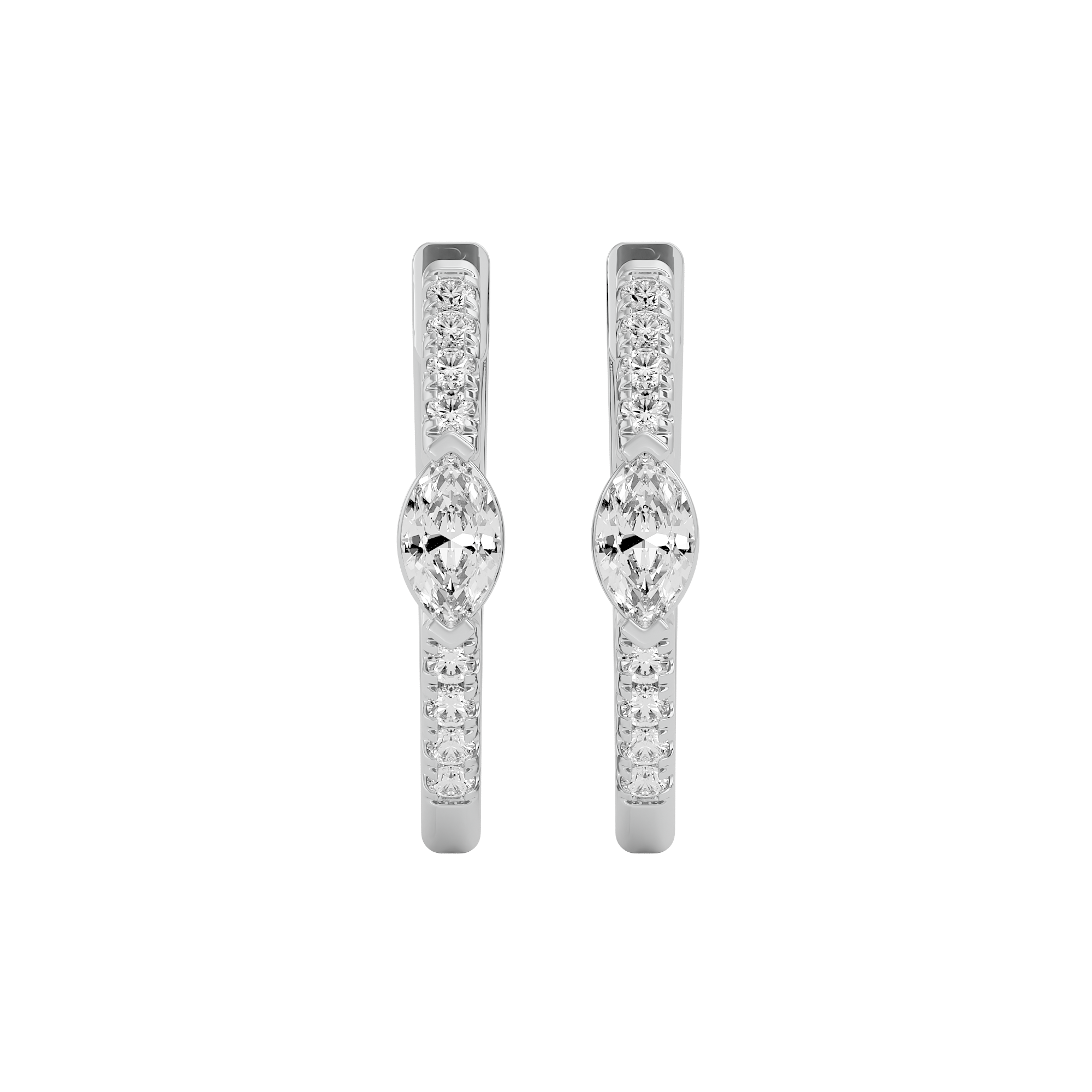 Opulent Marquise Lab Grown Diamond Earrings