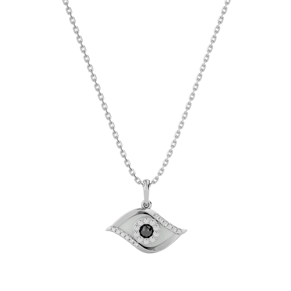 Sparkling Evil Eye Lab Grown Diamond Pendant