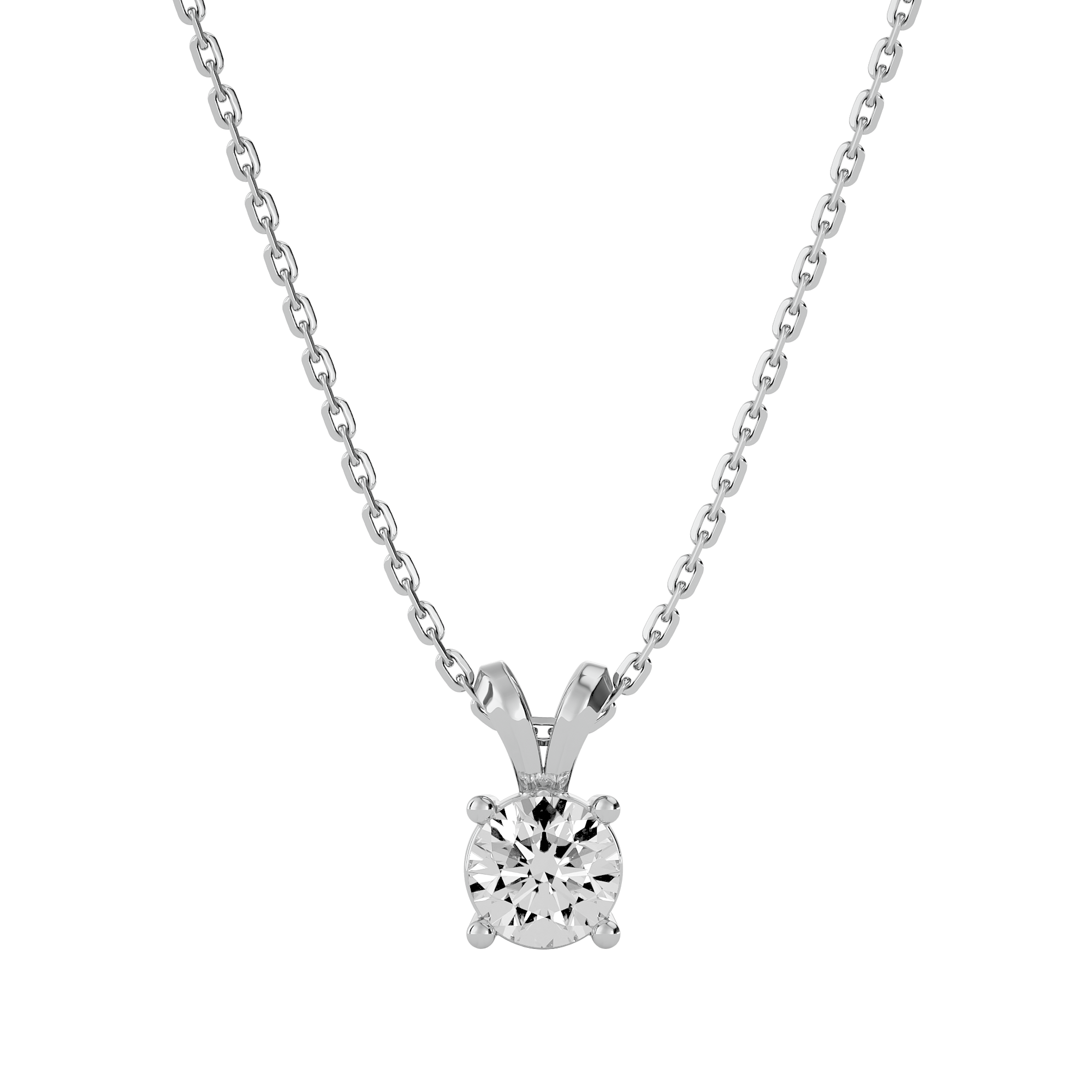 Aurora's Radience Solitaire Lab Grown Diamond Pendant