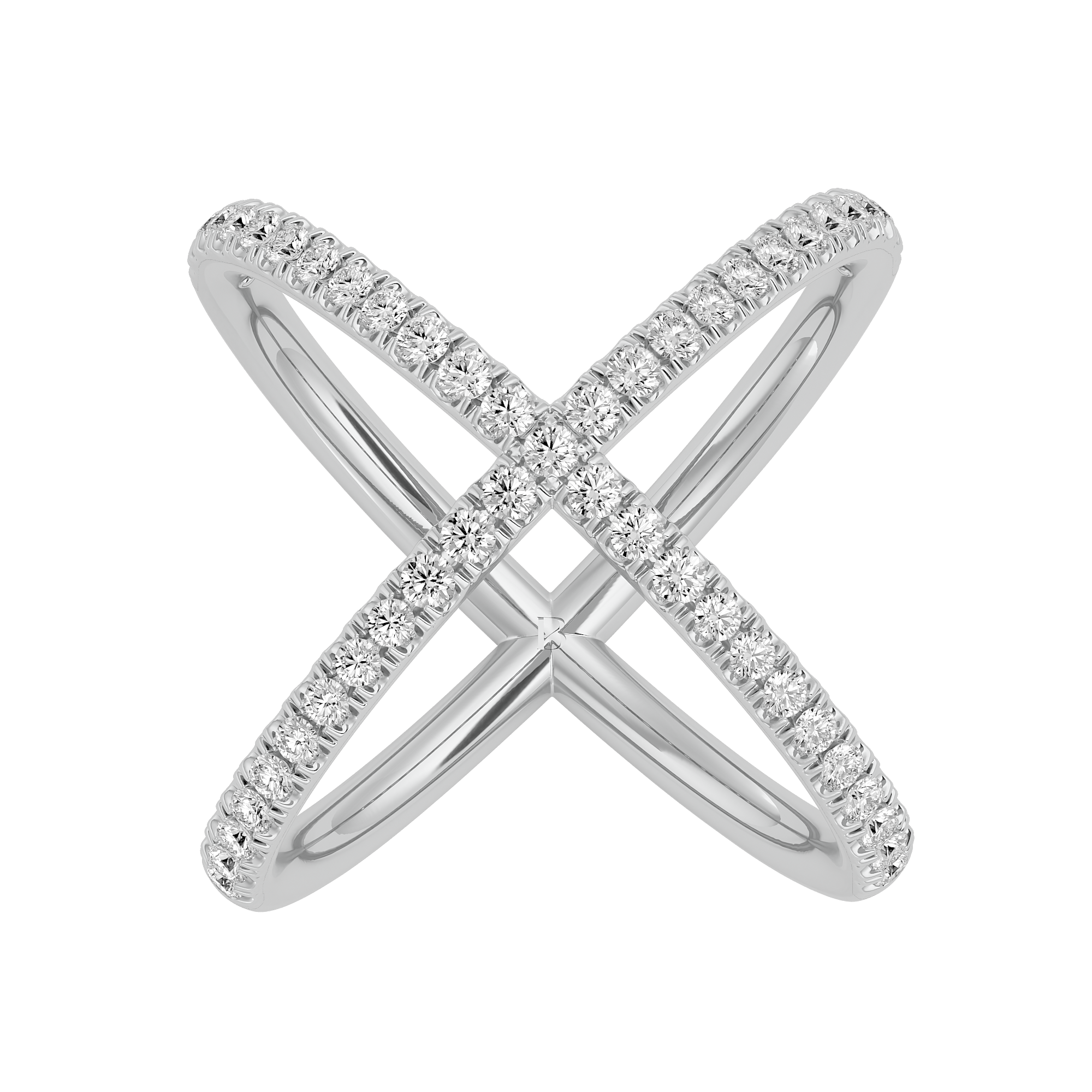 0.81 Ct Celestial Twist Lab Grown Diamond Eternity Ring in 14kt White Gold - Blu Diamonds