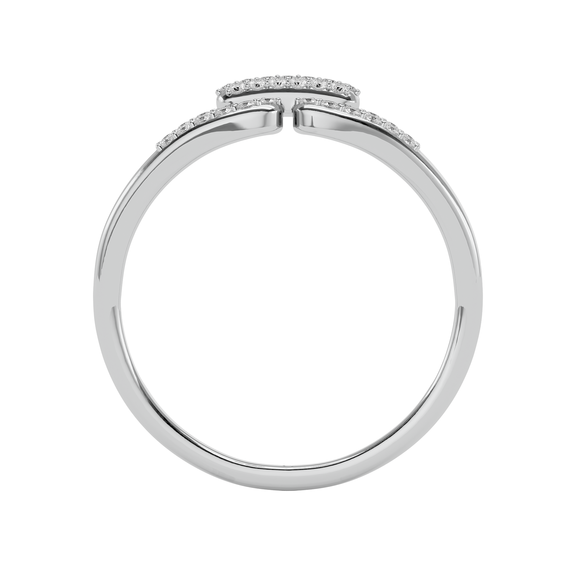 0.12Ct Solitaire Diamond Promise Ring in 14Kt White Gold - Blu Diamonds