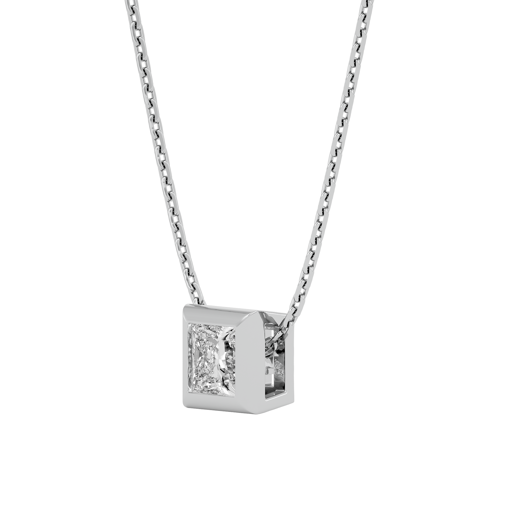 Celestial Sparkle Solitaire Lab Grown Diamond Pendant