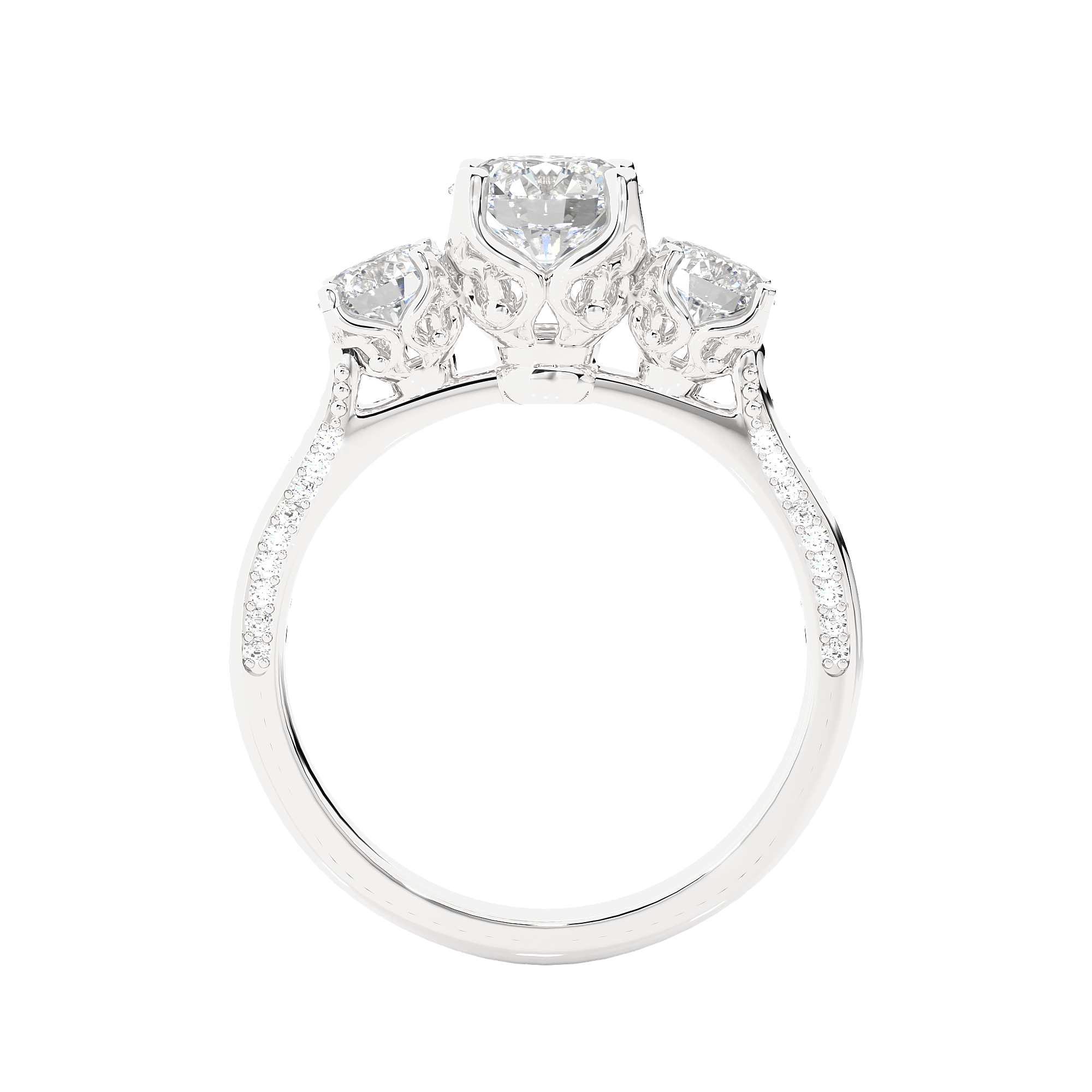 Radiant Reverie Solitaire Lab Grown Diamond Ring
