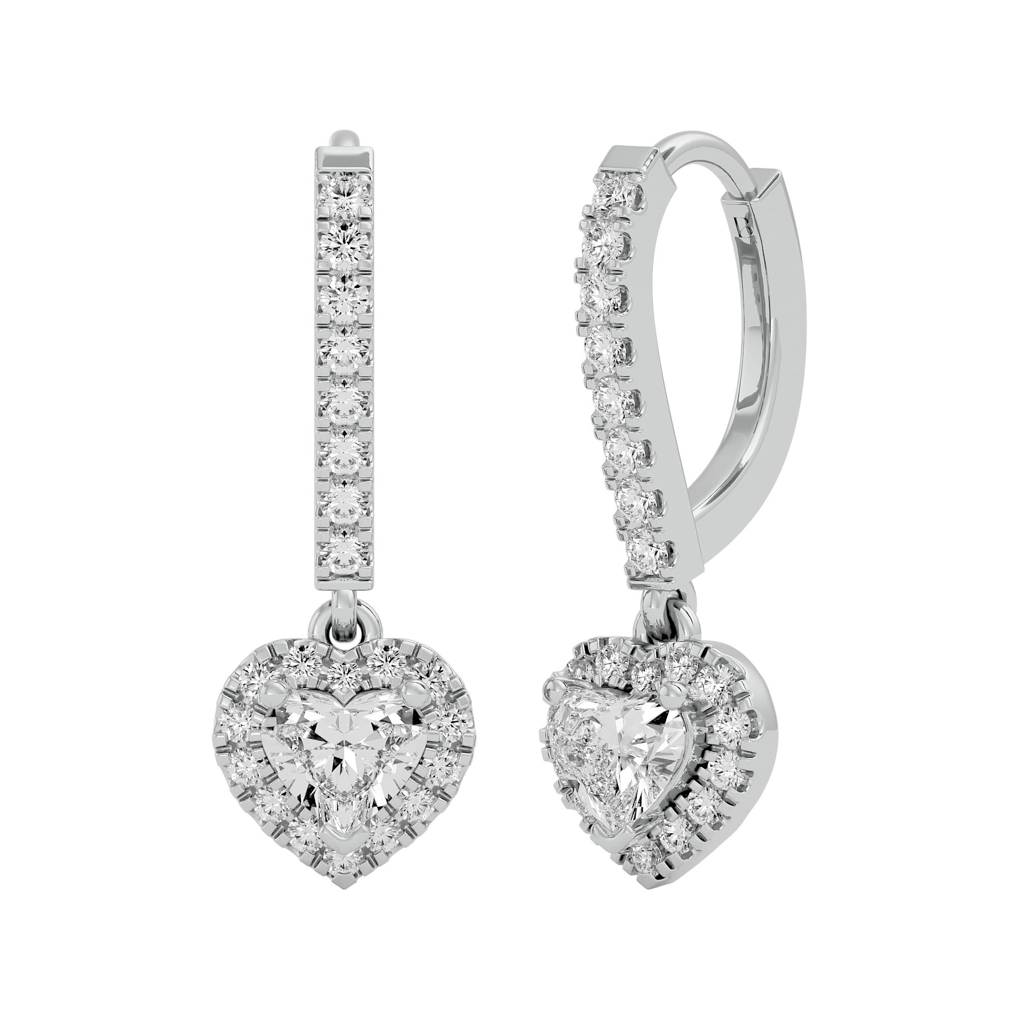 Amore Solitaire Lab Grown Diamond Earrings