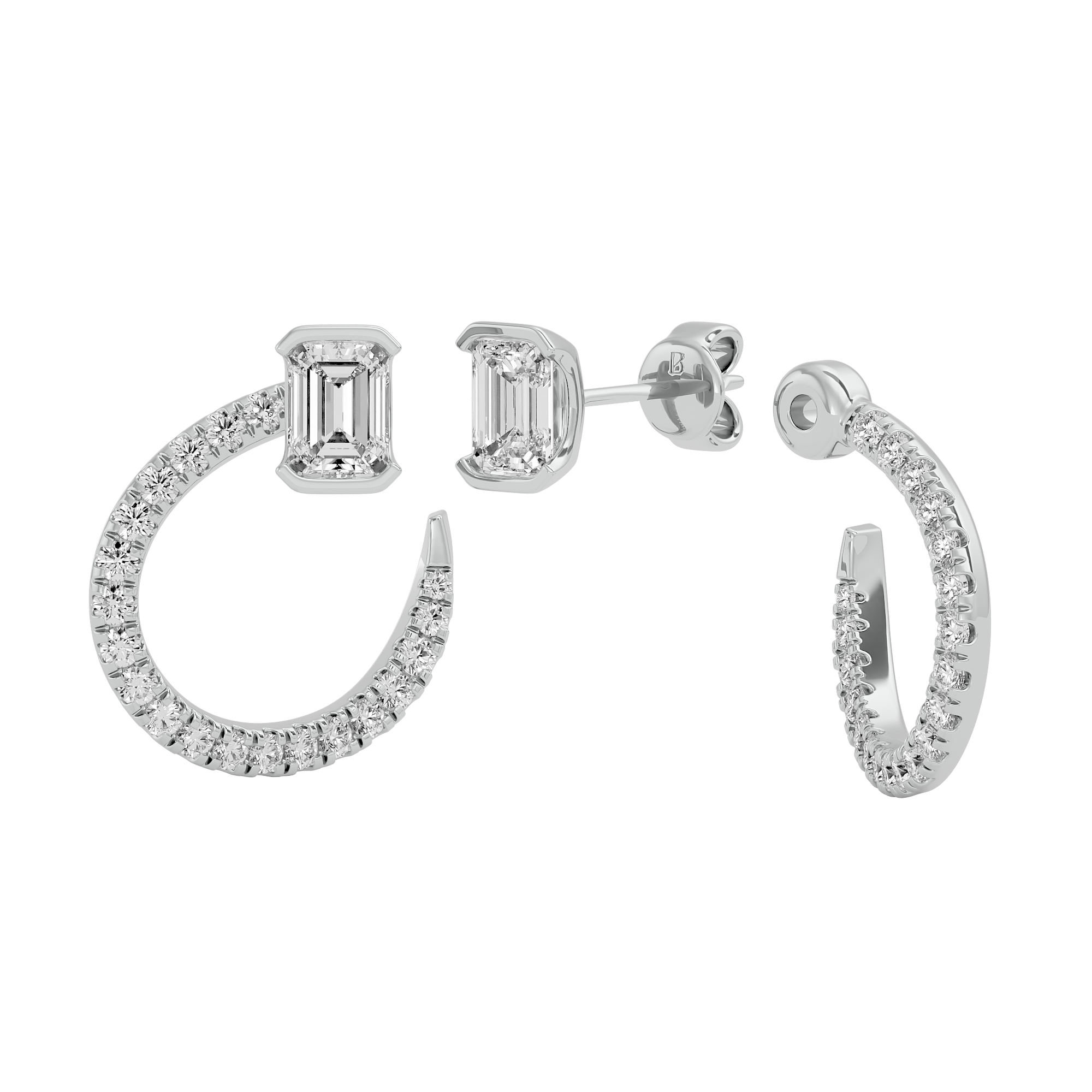 Luxe Legacy Solitaire Lab Grown Diamond Earrings