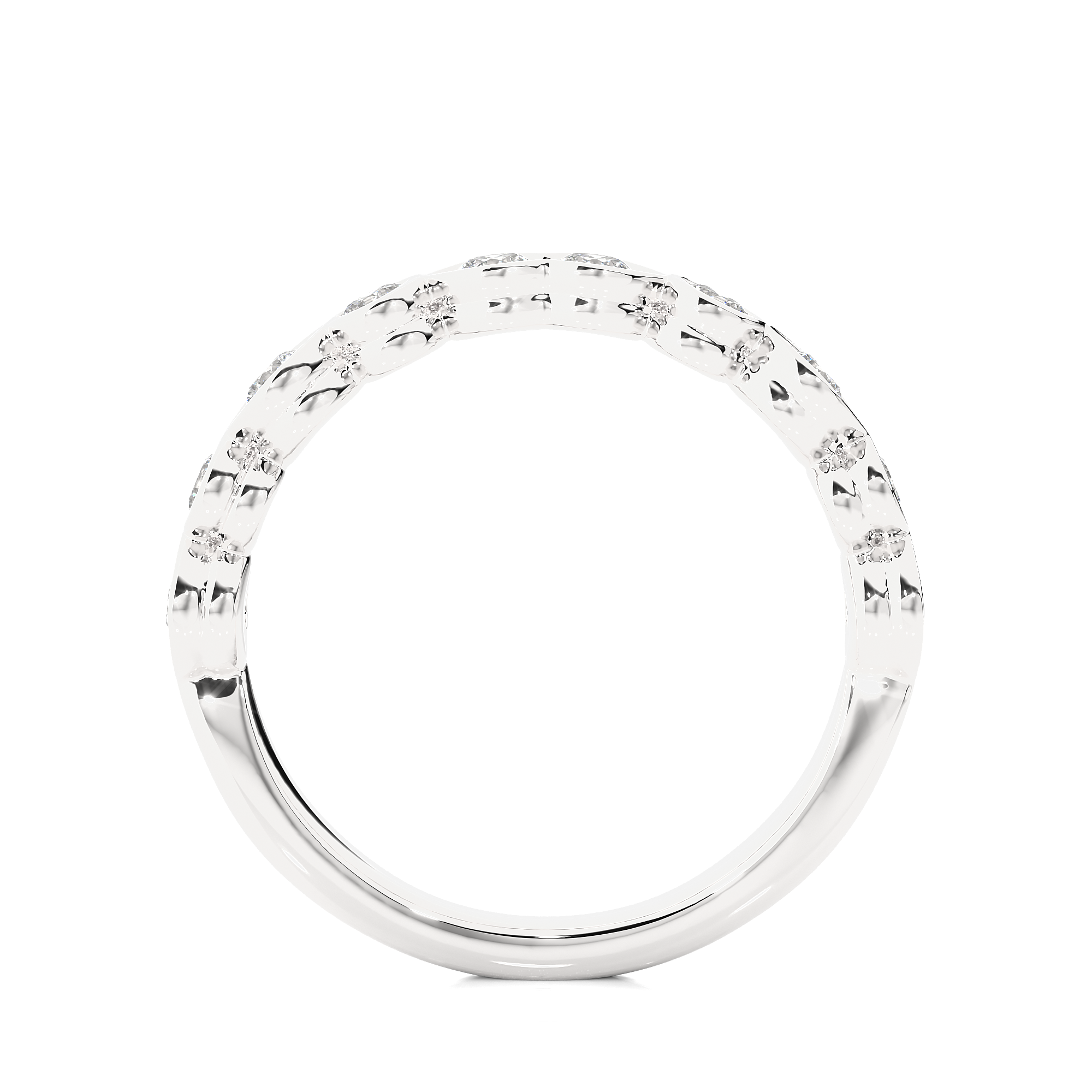 Symphony of Hearts Solitaire Lab Grown Diamond Ring