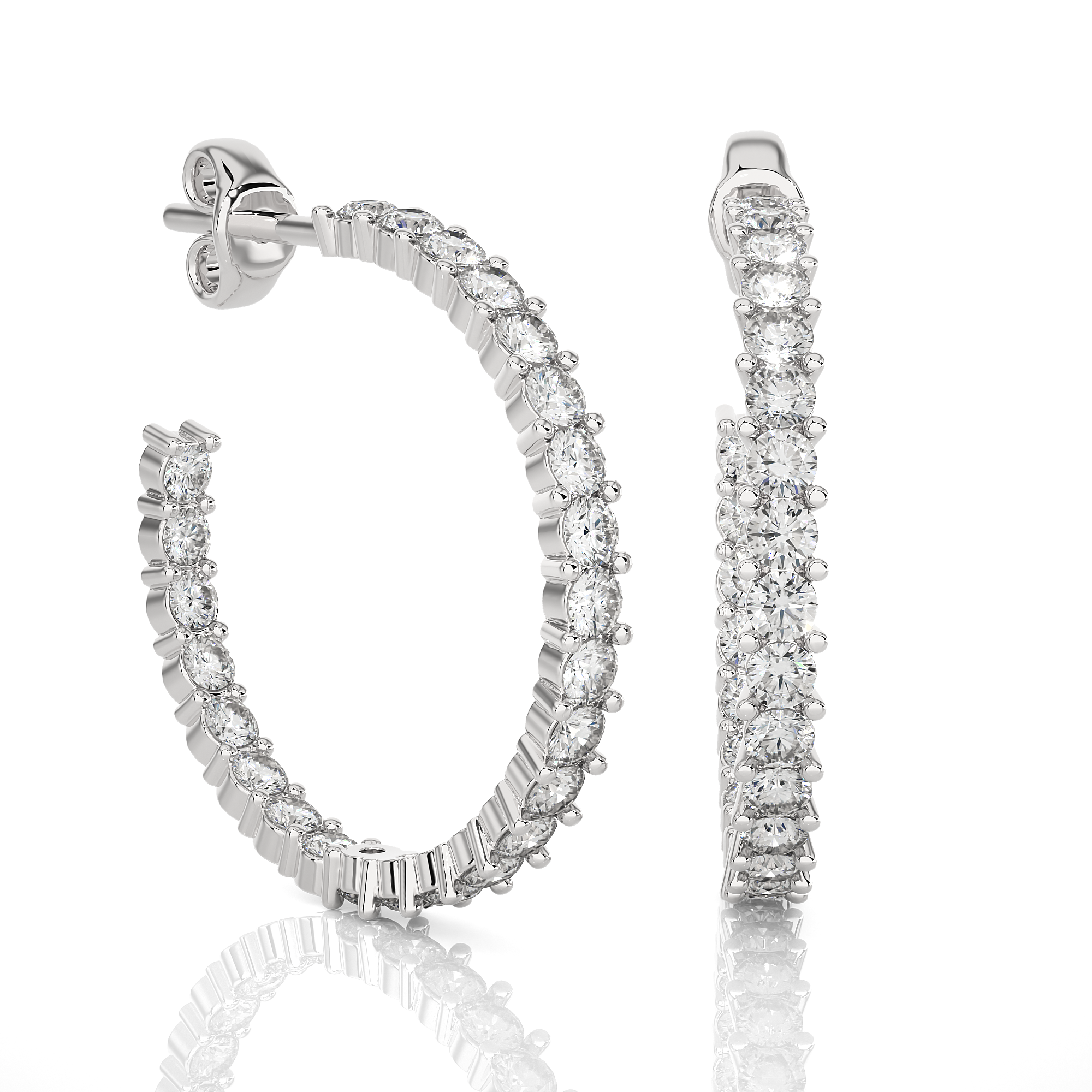 Astral Lab Grown Diamond Hoop Earrings