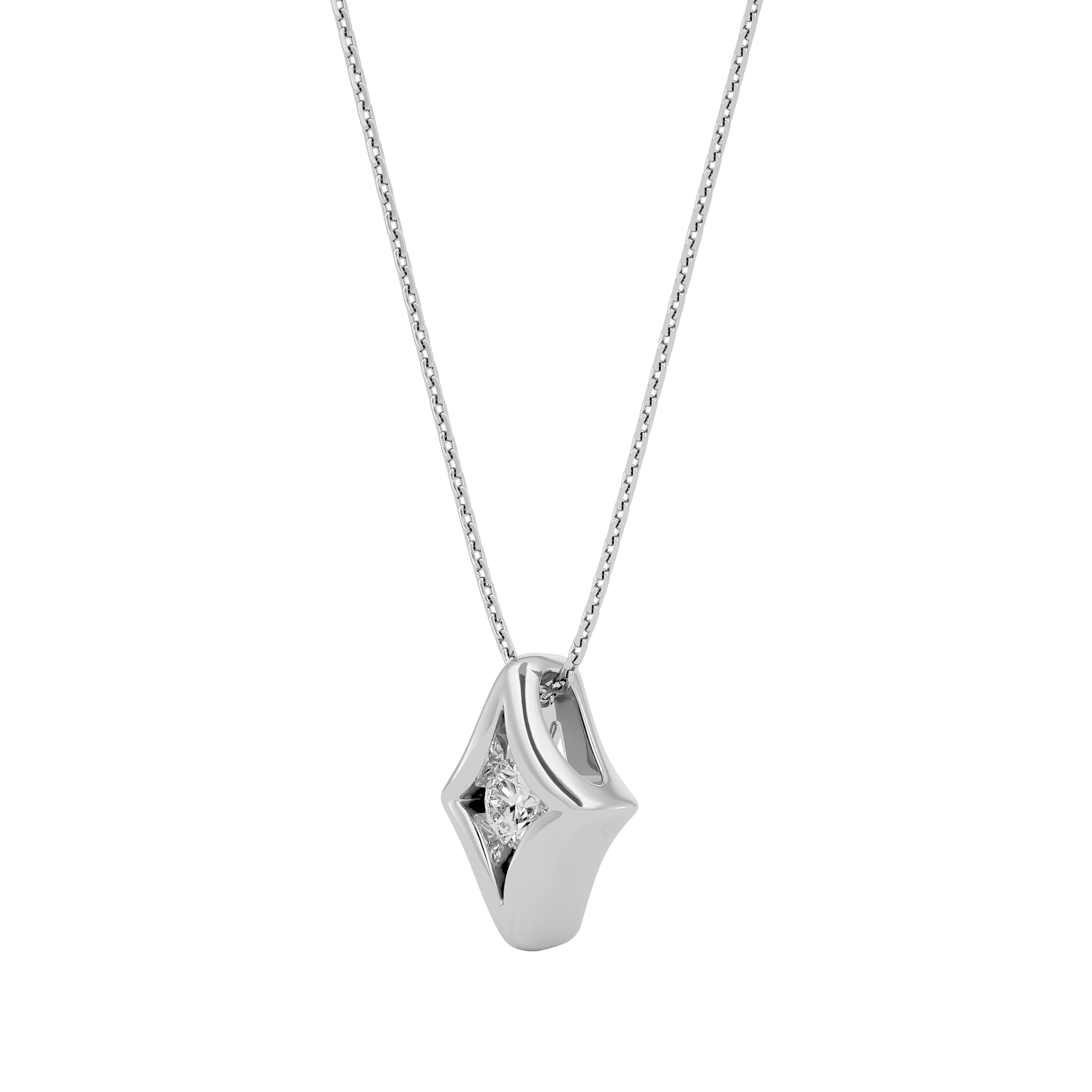 Regal Radiant Lab Grown Diamond Pendant