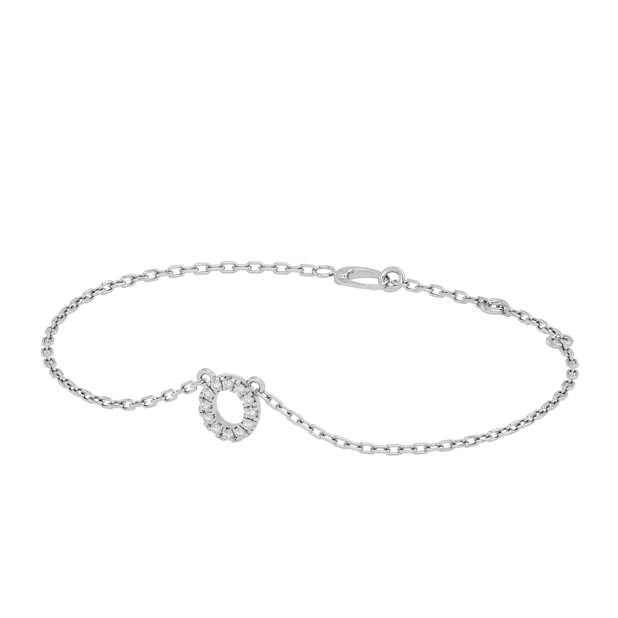 Circle of Elegance Chain Lab Grown Diamond Bracelet