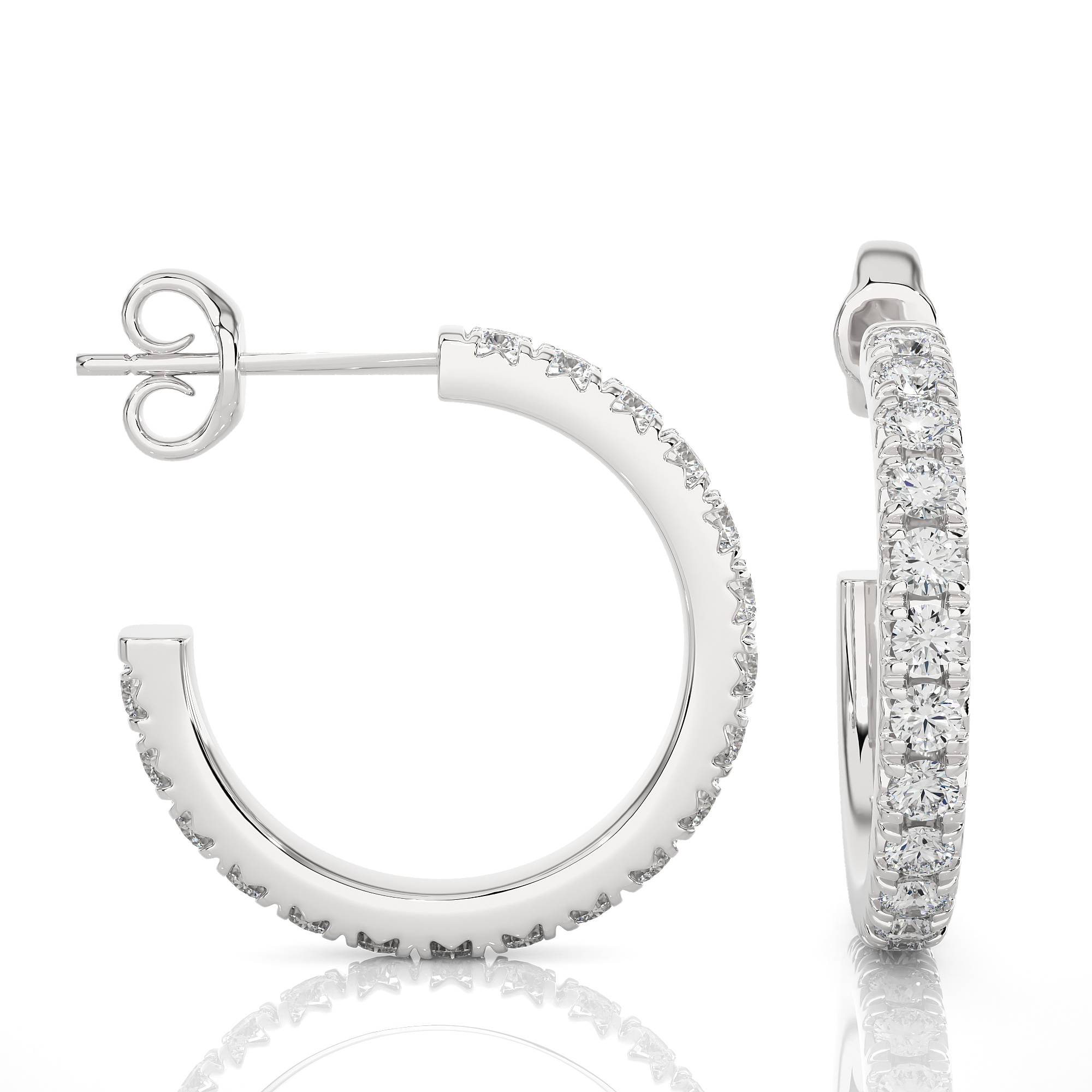 Luna Lab Grown Diamond Hoop Earrings