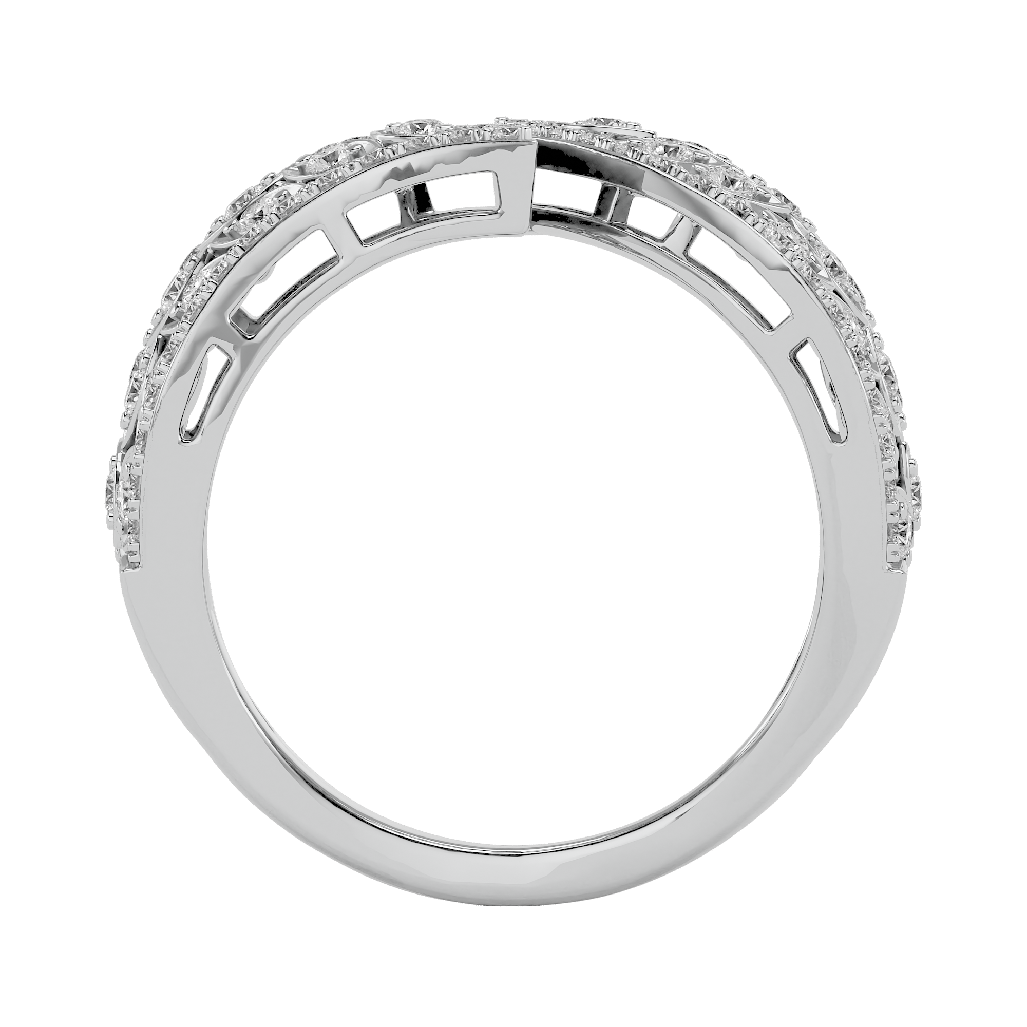 0.95 Carat Diamond Ring in 14Kt White Gold - Blu Diamonds